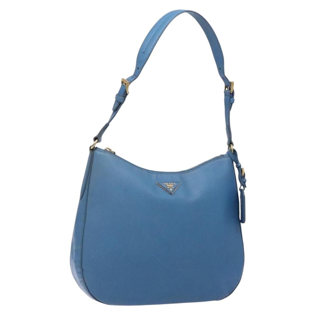 Prada PRADA Shoulder Bag Leather Blue Gold Size ONE SIZE - 1 Thumbnail