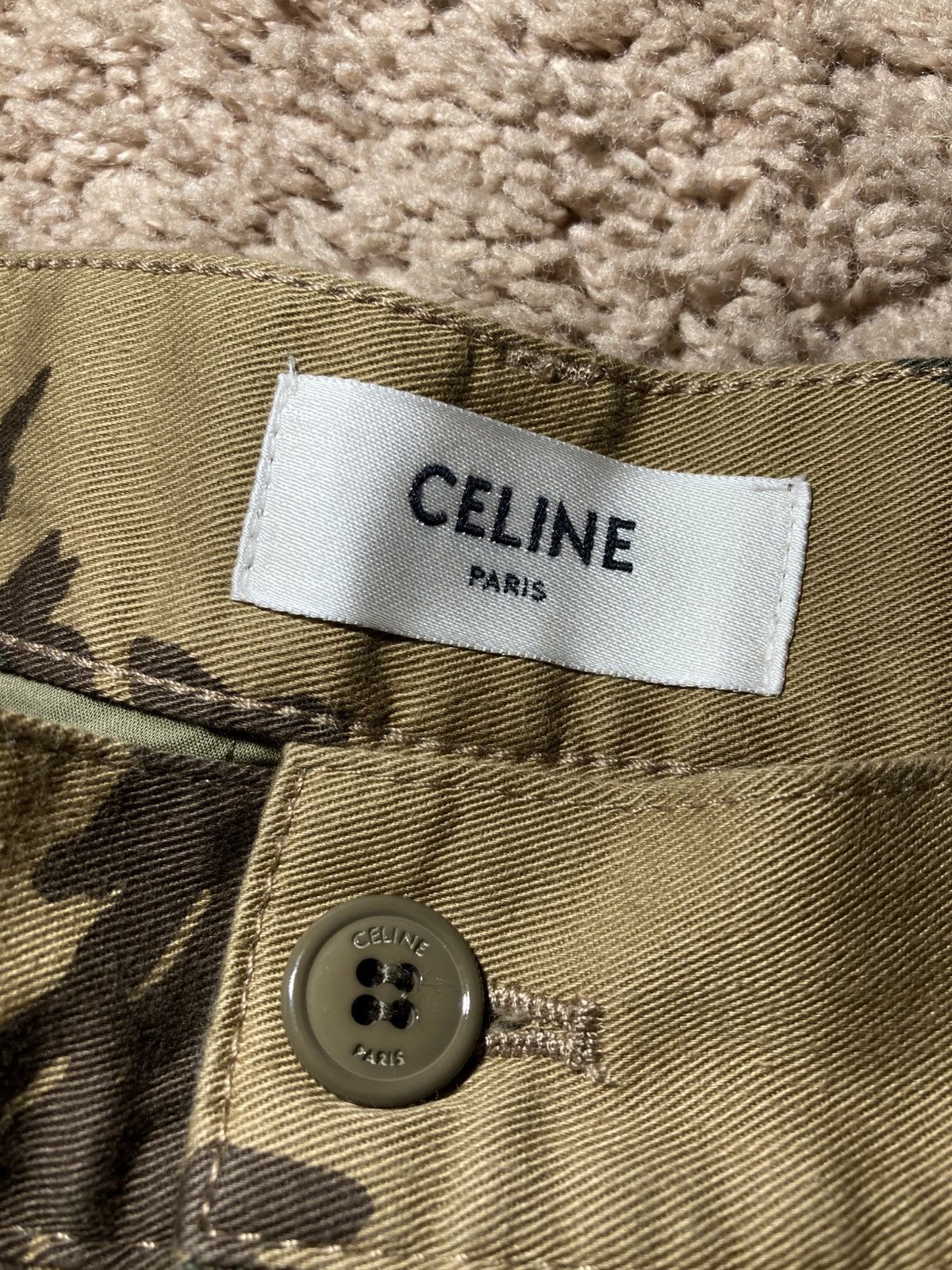 Celine New SS24 Celine Camo Cargo Bermuda Shorts 46 2024 Hedi Cut Size US 30 / EU 46 - 4 Thumbnail