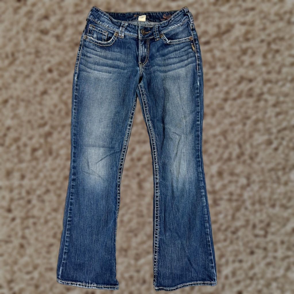 Silver Jeans Co. VINTAGE Silver Jeans Jeans Blue 26 Womens Bootcut Denim Cotton Blend 5-Pocket Size 26" / US 2 / IT 38 - 1 Thumbnail