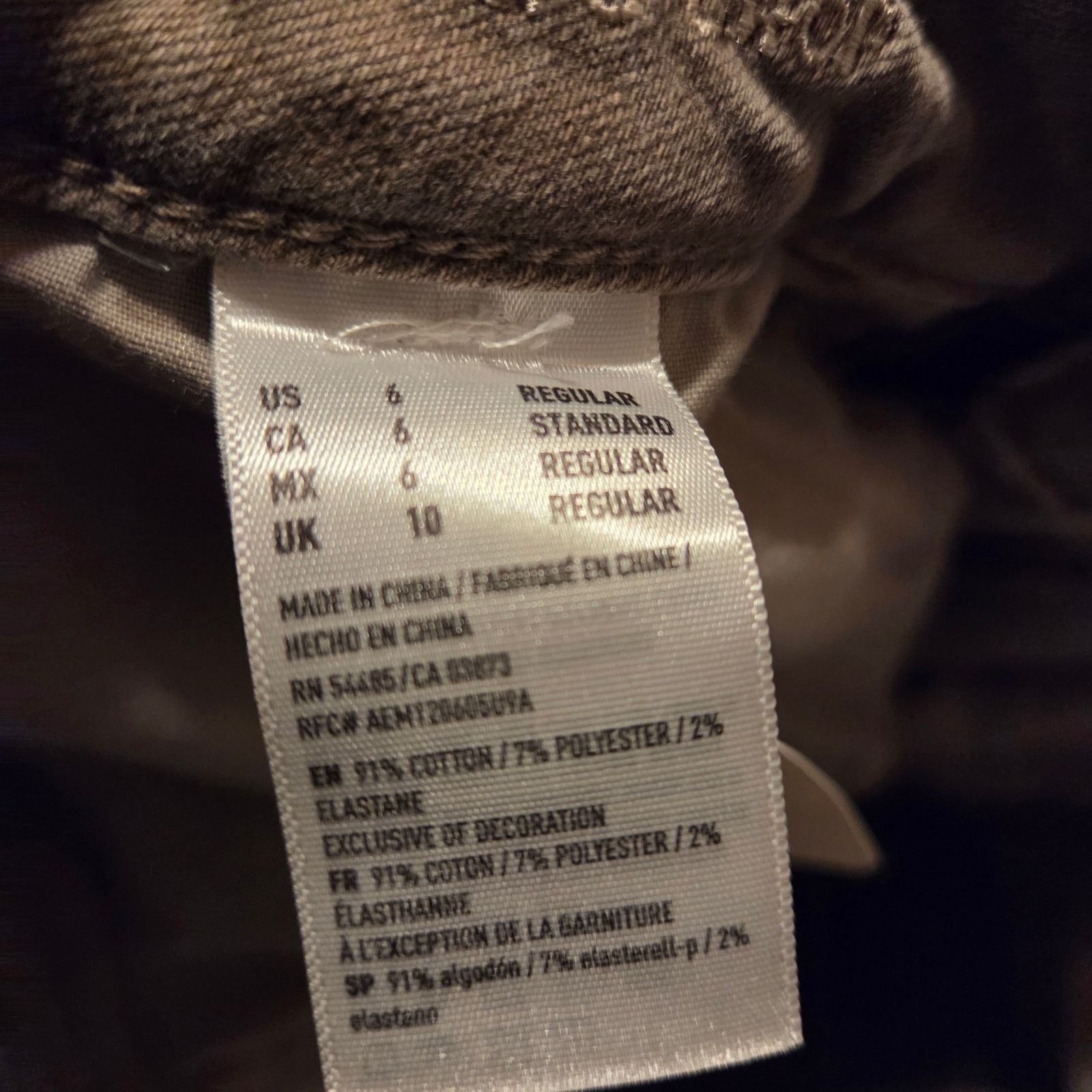 American Eagle Outfitters American Eagle Super Stretch Acid Wash Jeans - Size 6 Size 28" / US 6 / IT 42 - 6 Thumbnail