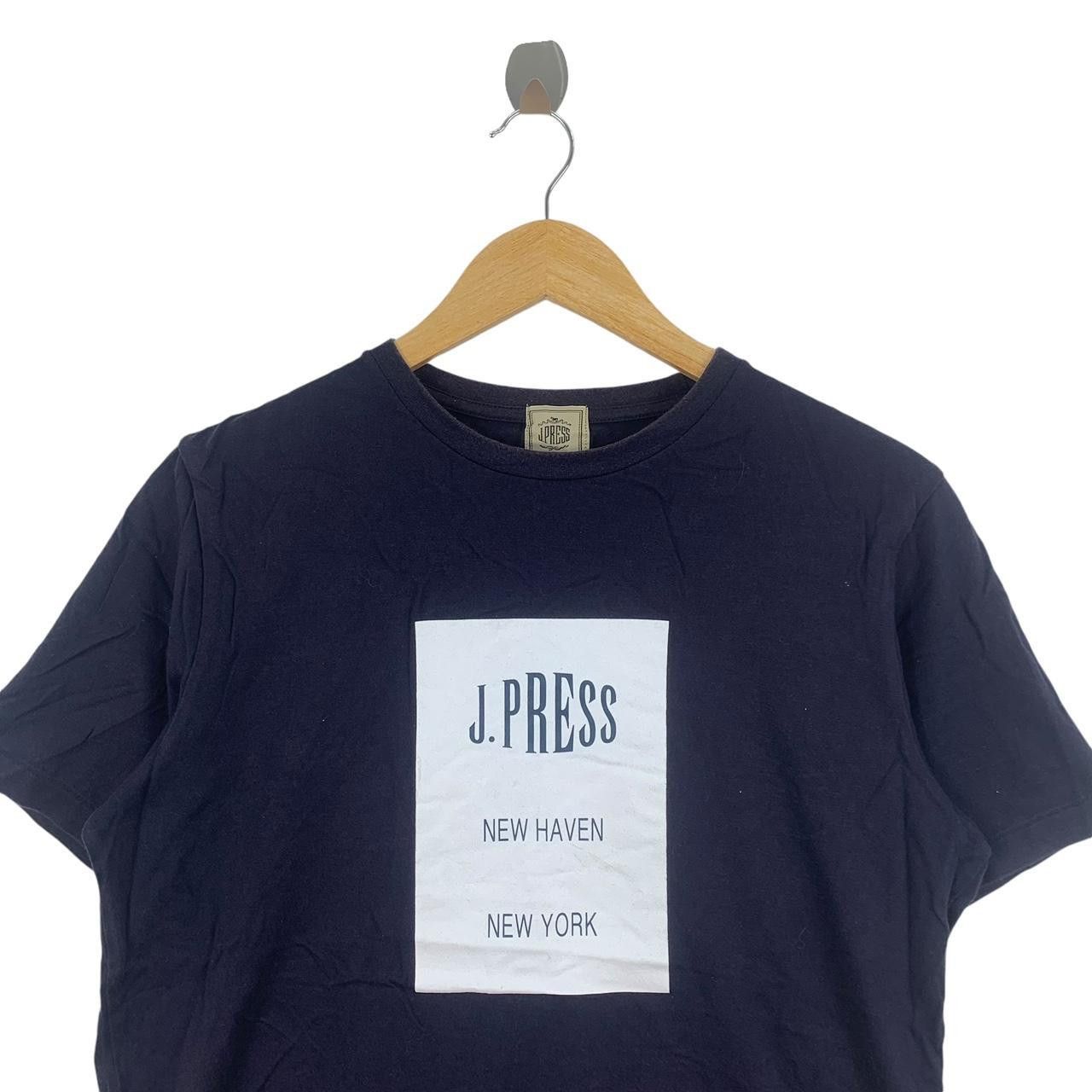 Vintage Vintage J.PRESS NEW YORK Center Logo Tee Shirt Top New Haven Size US L / EU 52-54 / 3 - 2 Thumbnail