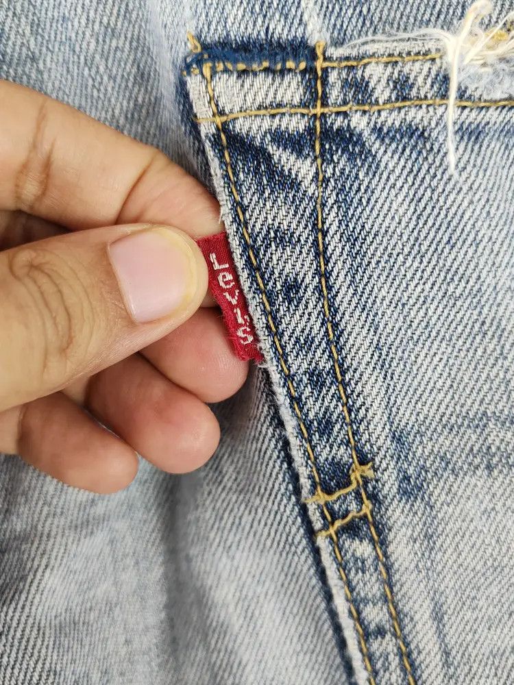 Levi's DL Levi's Blue Faded Distressed Ripped Jeans #S1853 Size US 32 / EU 48 - 9 Thumbnail