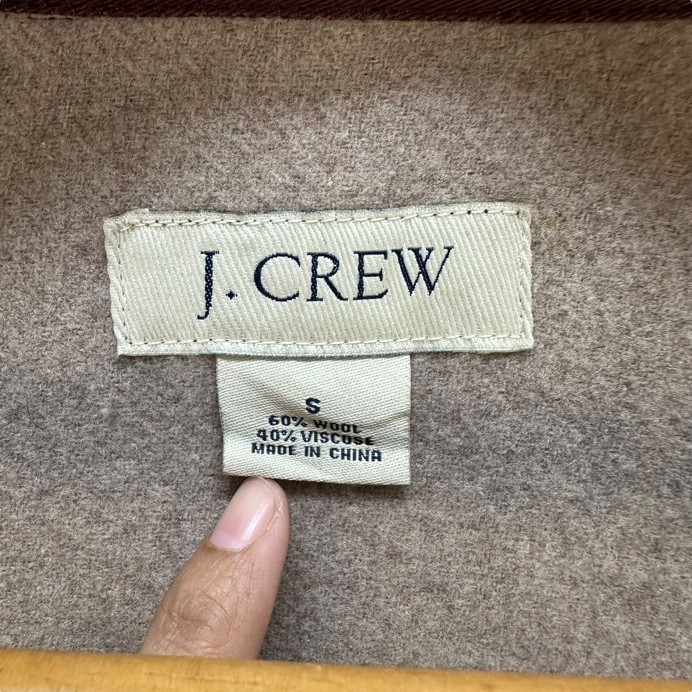 J.Crew J.CREW Snap Button Wool Flannel Jacket #A36-0814 Size US S / EU 44-46 / 1 - 7 Thumbnail