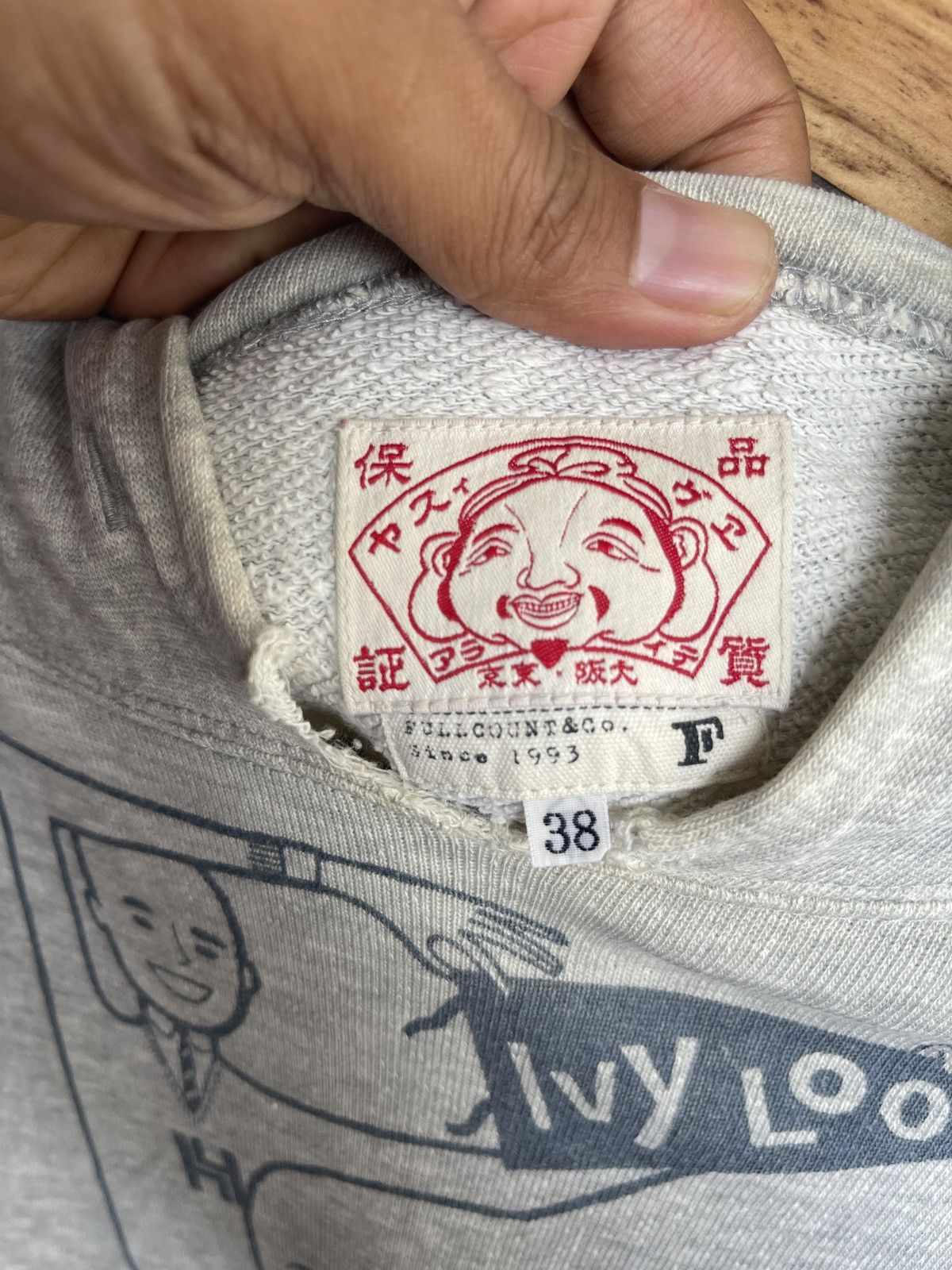 Full Count & Co. Vintage Distressed Rare Design Full Count Hoodie Size US M / EU 48-50 / 2 - 4 Thumbnail