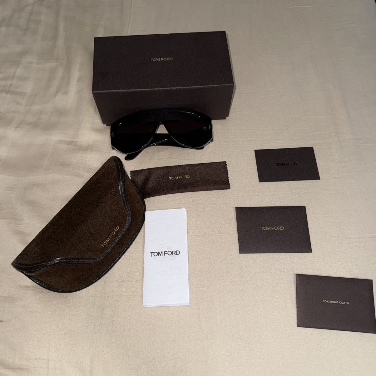 Tom Ford Tom Ford Bronson FT 1044 01A Sunglasses Size ONE SIZE - 5 Thumbnail