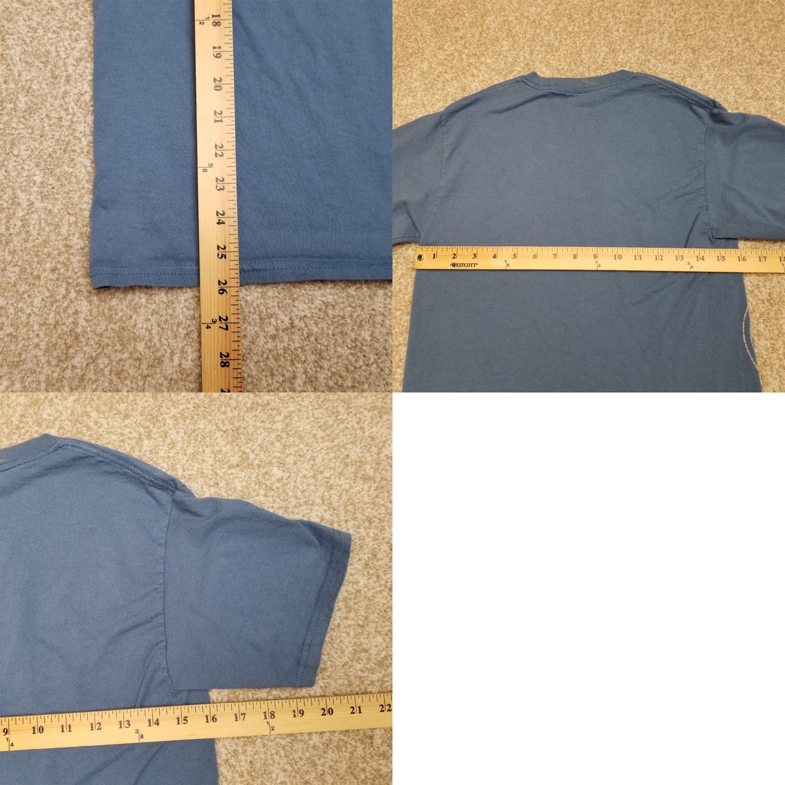 Disney Disney Mickey Mouse Womens Small Blue 100% Cotton Crewneck Pullover TEE Size S / US 4 / IT 40 - 8 Thumbnail
