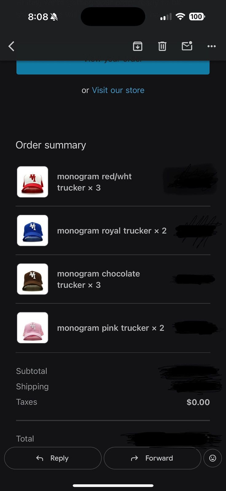 Kill The Hype Monogram Hat