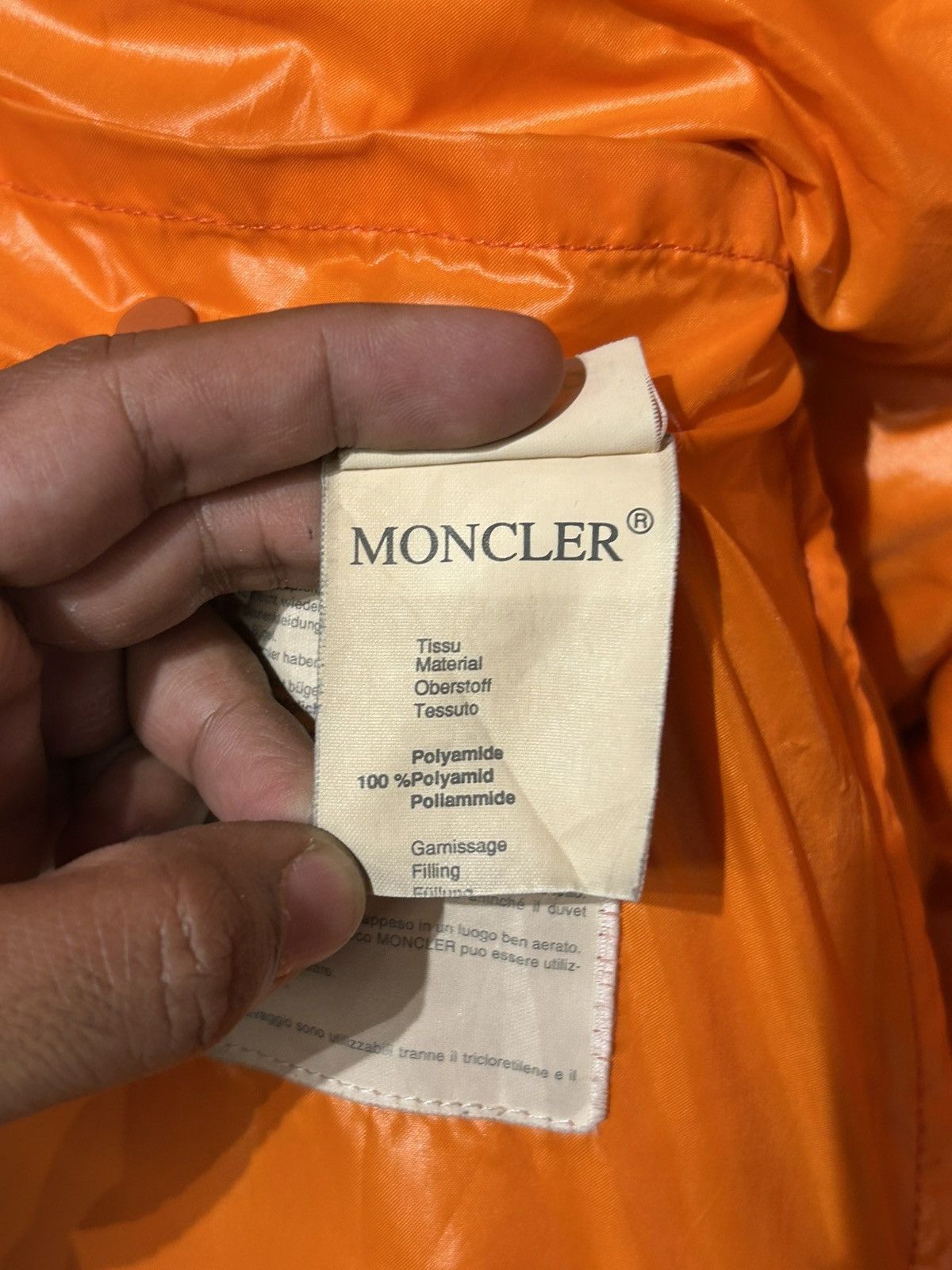 Moncler Grenoble Moncler Grenoble Orange Synthetic Puffer Jacket Size US L / EU 52-54 / 3 - 19 Thumbnail