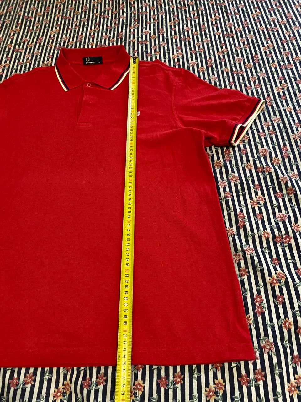 Fred Perry Vintage Fred Perry Red Polo Shirt Size US XL / EU 56 / 4 - 8 Thumbnail