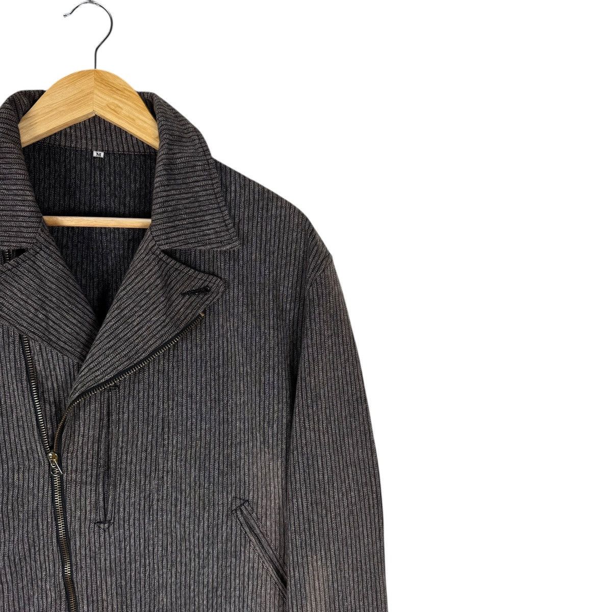 Nepenthes ❄️NEPENTHES HERRINGBONE DENIM BIKER JACKET Size US M / EU 48-50 / 2 - 4 Thumbnail