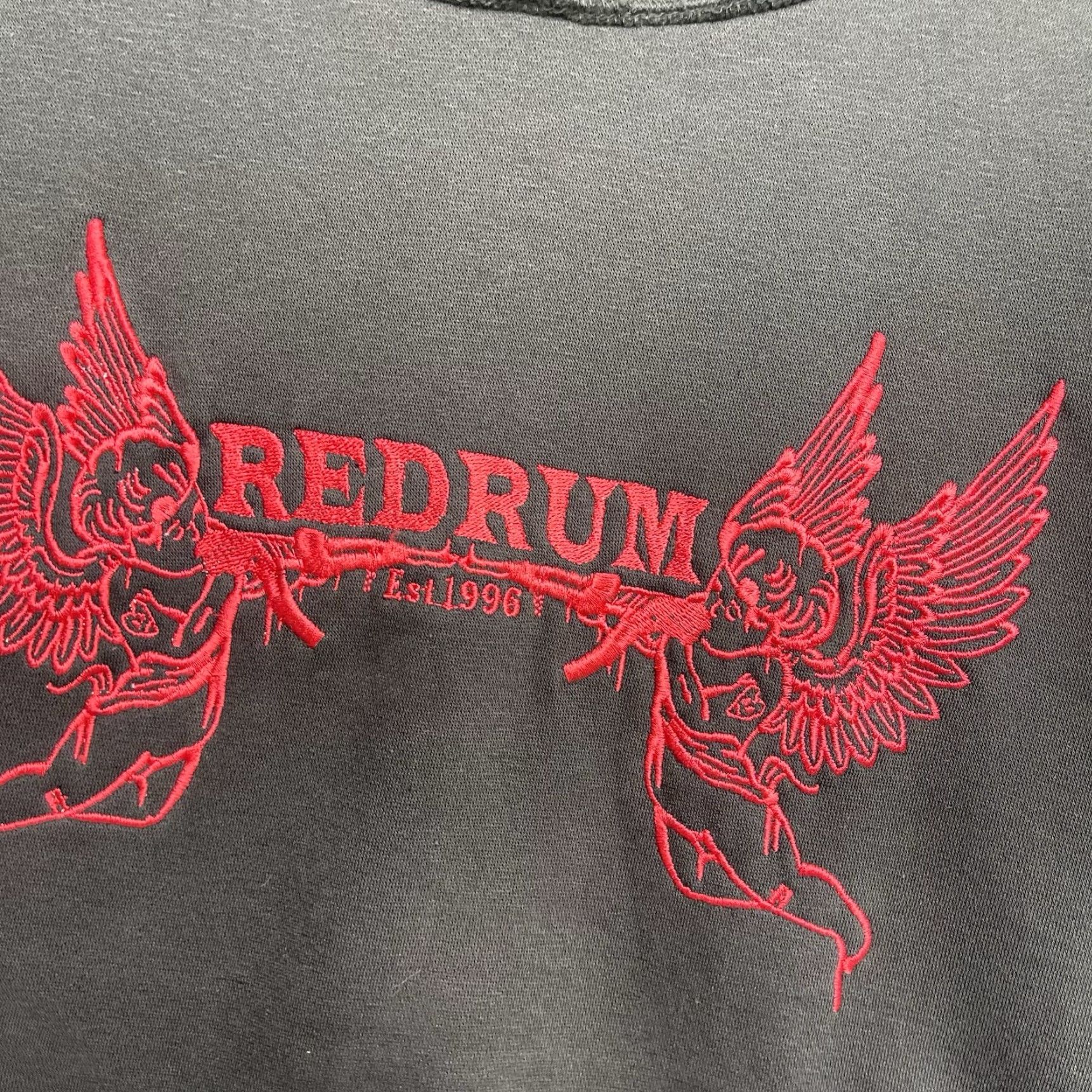 Vintage VINTAGE Redrum Immortal Hoodie Mens Small Black Pullover Heavy Thick Wings y2k Grunge Size US S / EU 44-46 / 1 - 6 Thumbnail