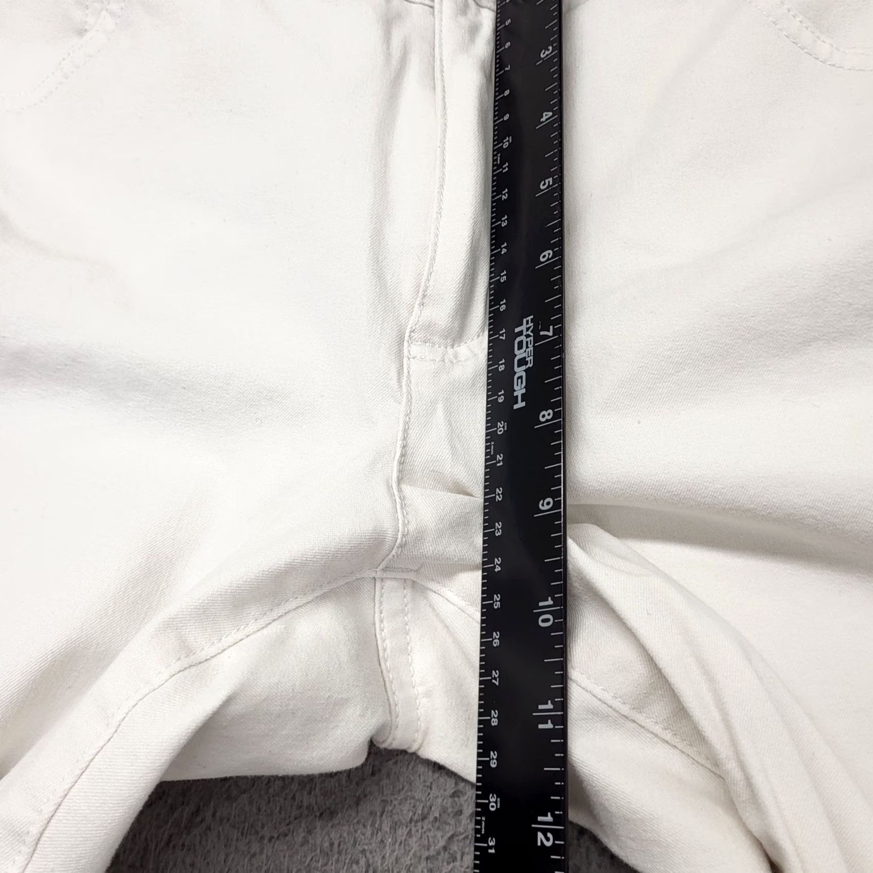 Chaps VINTAGE CHAPS Ralph Lauren White Denim Womens Size 12 Ankle Chino Pants 32x26 Size 34" / US 12 / IT 48 - 6 Thumbnail