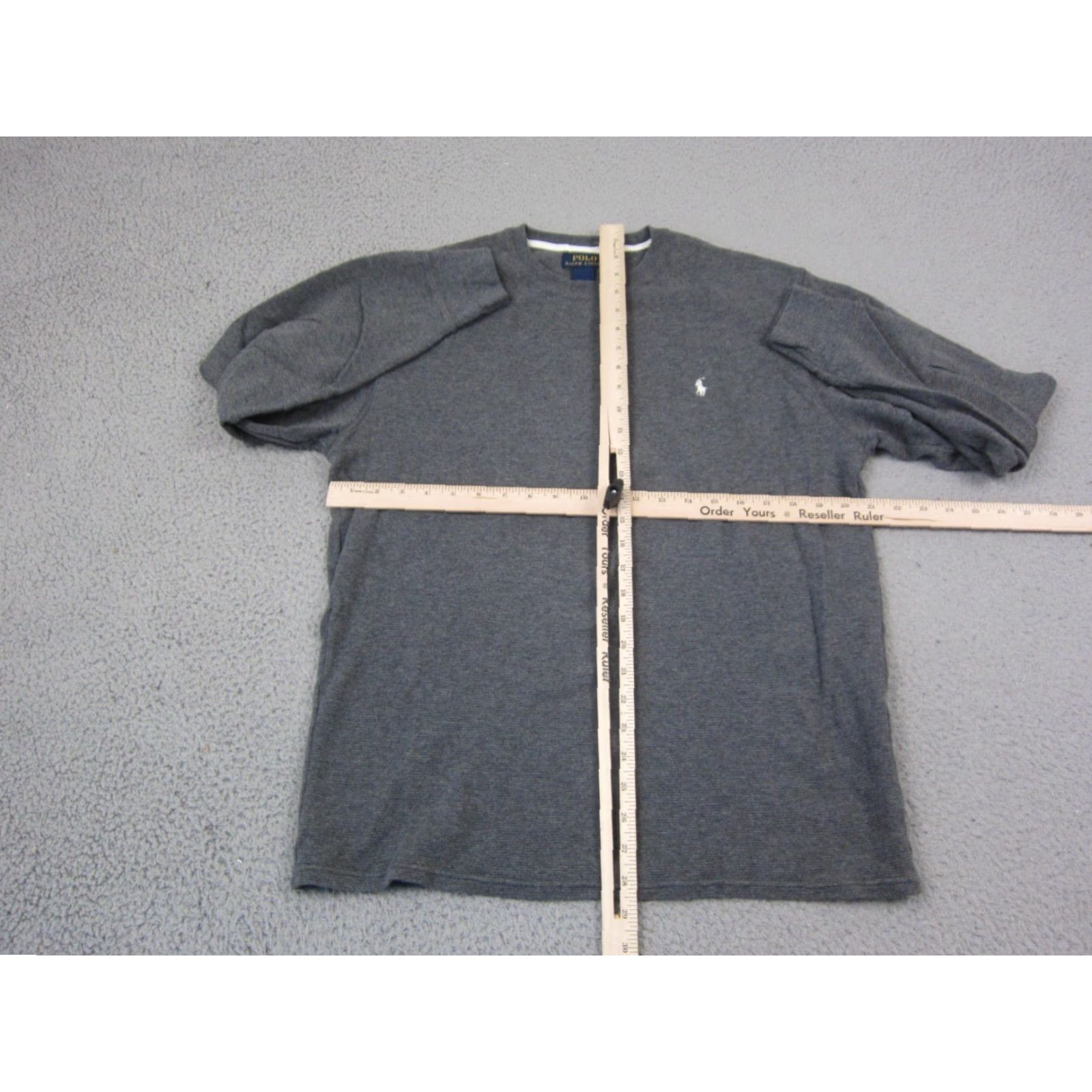 Polo Ralph Lauren Polo Ralph Lauren Shirt Mens XL Gray Long Sleeve Thermal Waffle Knit Logo 90s Classic Outdoor Retro All Seasons Easy Care Size US XL / EU 56 / 4 - 5 Thumbnail