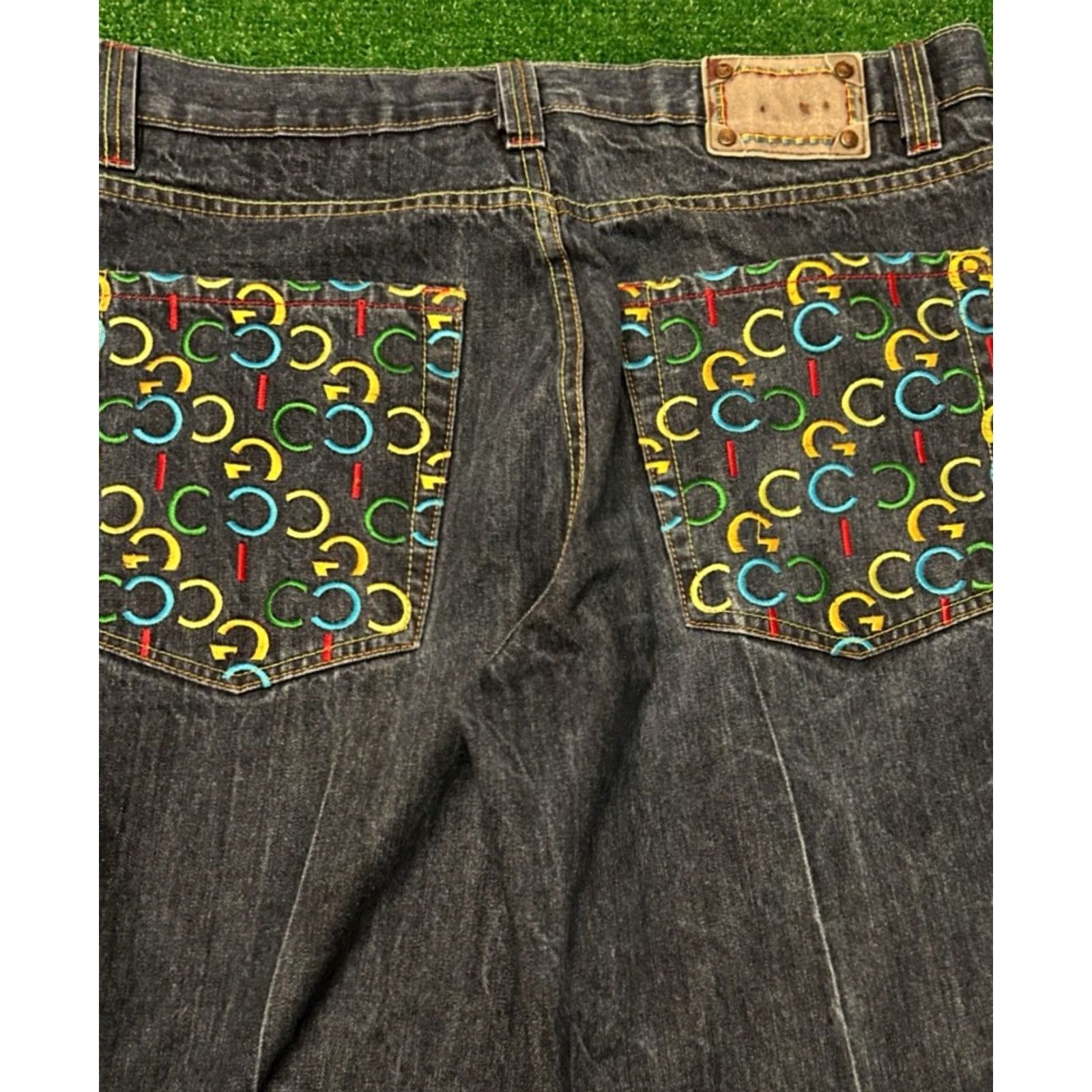 Coogi VINTAGE COOGI Pants Mens 40 Blue Y2K Embroidered Logo VTG Baggy Jeans Hip Hop Punk Size US 40 / EU 56 - 3 Thumbnail