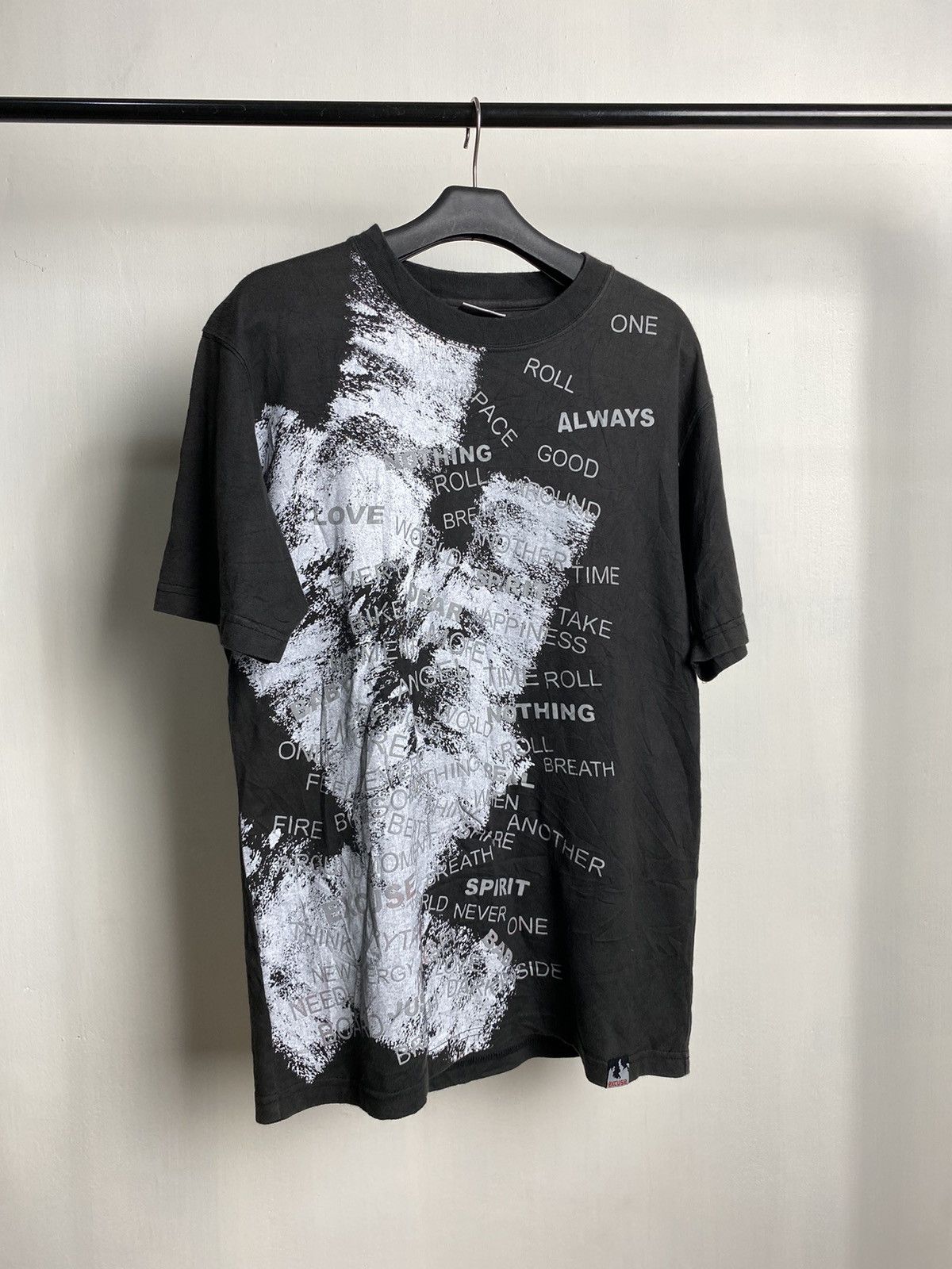 image of 14Th Addiction x Kmrii Excuse Poem Tshirt in Black, Men's (Size Large)