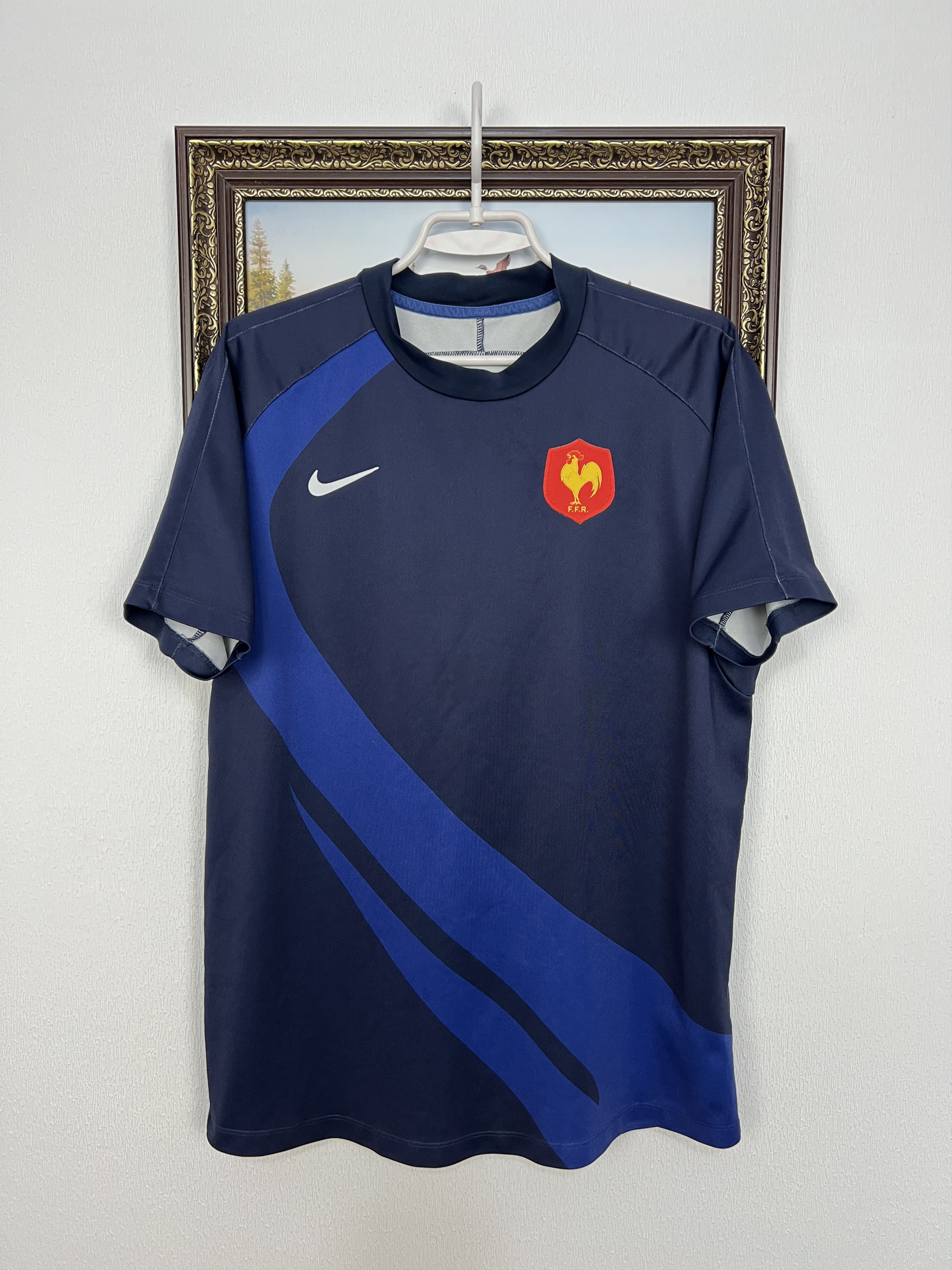 Nike Vintage Nike France Rugby Union Jersey Mens Trikot Size US M / EU 48-50 / 2 - 1 Thumbnail