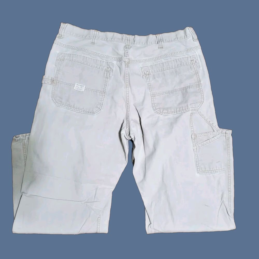 Old Navy VINTAGE Old Navy Pants Mens 40x32 Khaki Carpenter Baggy Carpent er Y2K 90s Punk Grunge Retro Logo Wide-Leg Relaxed Canvas Cotton Beige Size US 40 / EU 56 - 1 Thumbnail
