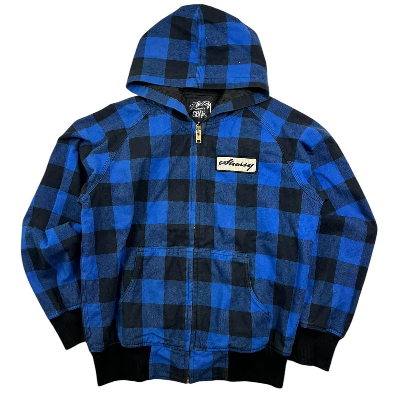Stussy Stussy new beach shell nylon jacket S blue majotech zip up