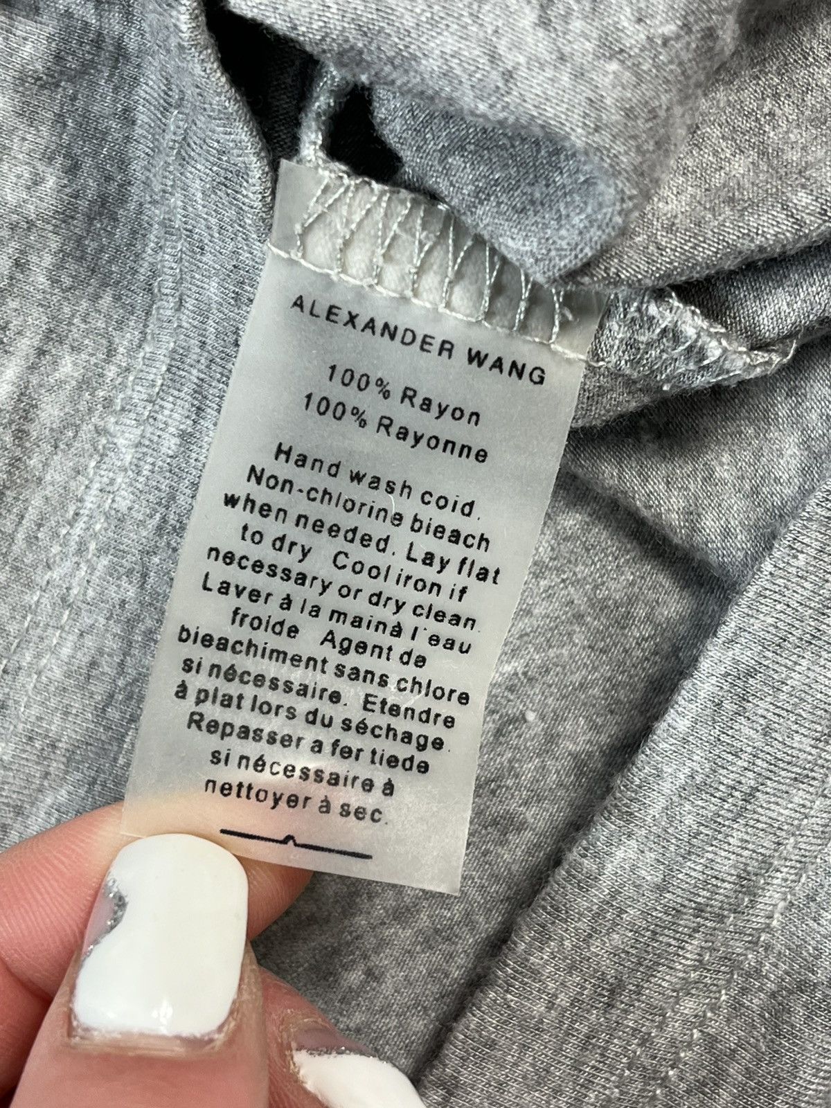 Alexander Wang Alexander Wang T Shirt Grey Minimal Pocket Tee Size US S / EU 44-46 / 1 - 6 Thumbnail