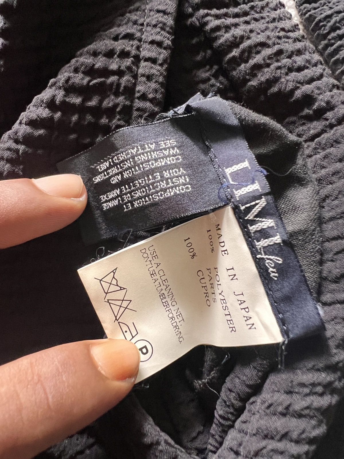 Designer × Japanese Brand × Yohji Yamamoto Limi Feu Yamamoto Pleated Long Black Jacket Size US L / EU 52-54 / 3 - 7 Thumbnail