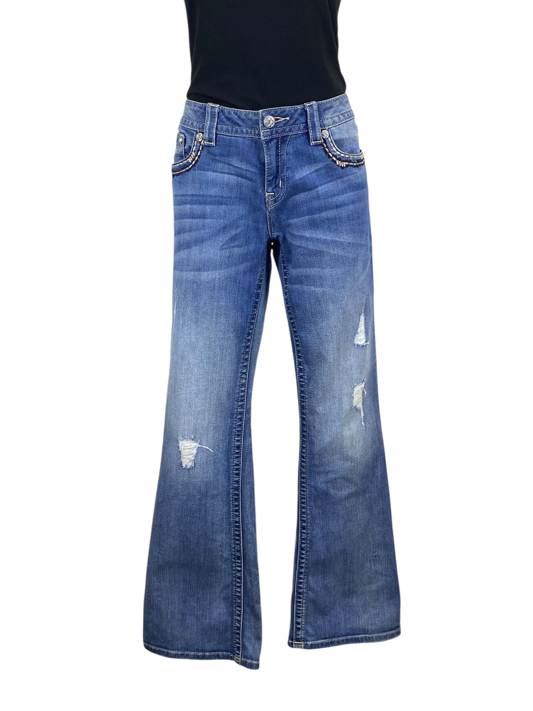 Miss Me Miss Me Flare Jeans Boyfriend Denim Jeans Size 30" / US 8 / IT 44 - 2 Thumbnail