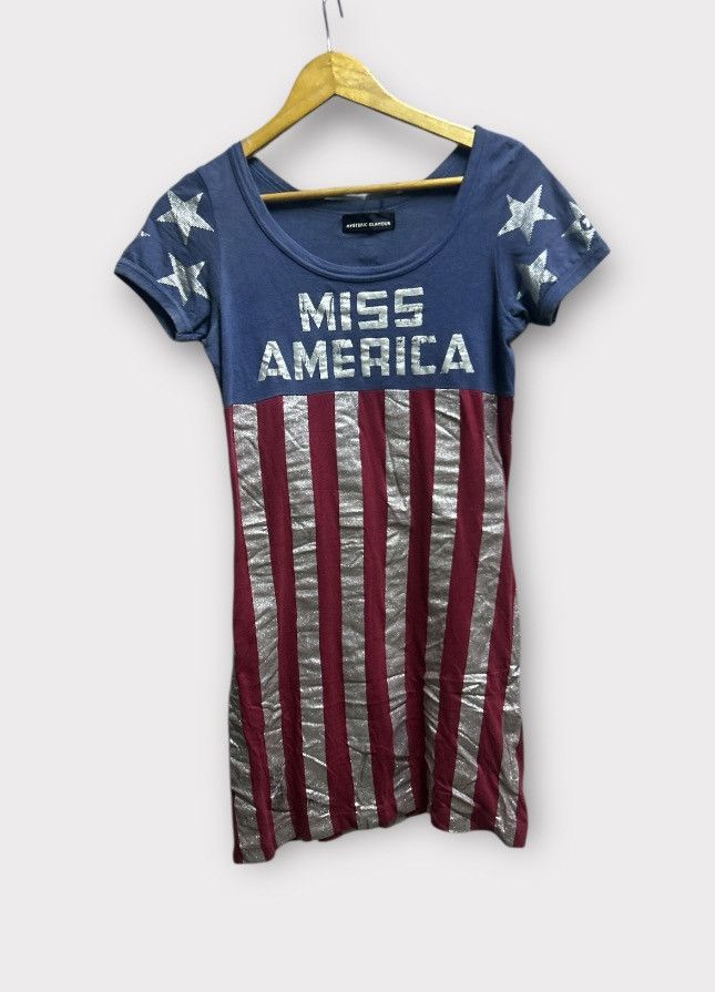 Sexy girl Hysteric Glamour 'Miss America' Long T Shirt