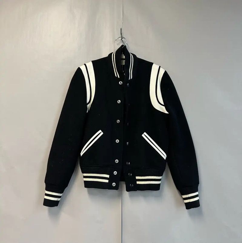 Yves Saint Laurent YSL Black Wool Women's Jacket Size S 0089 Size S / US 4 / IT 40 - 1 Thumbnail