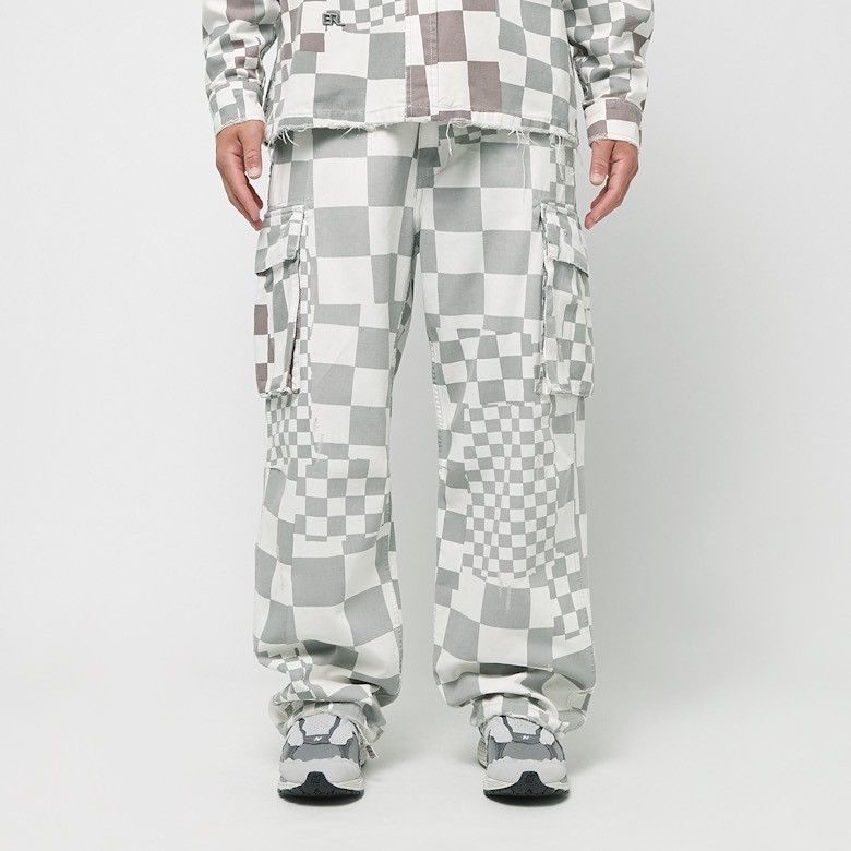 ERL ERL Gray Checkerboard Cargo Pants Size US 32 / EU 48 - 4 Thumbnail