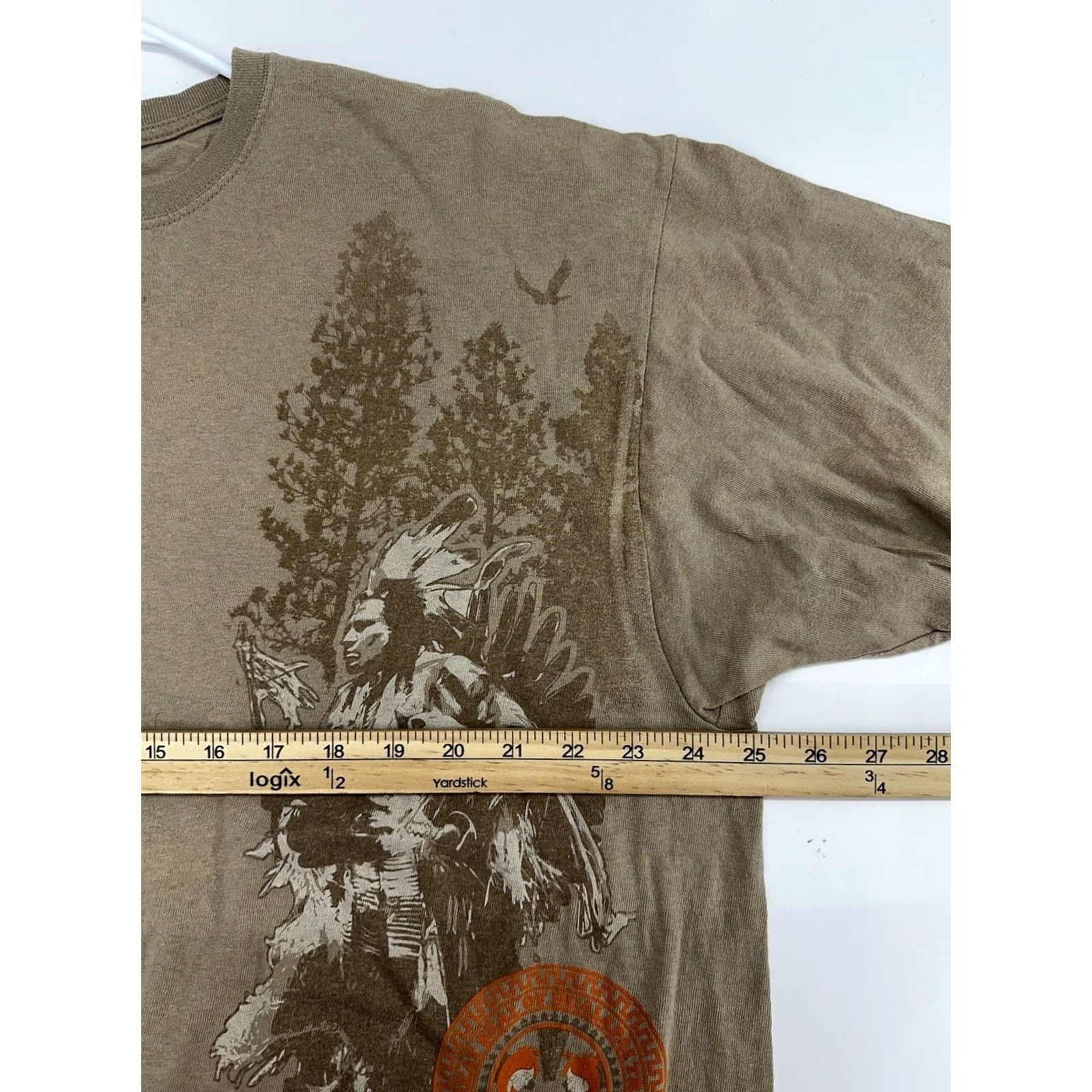 Anvil Anvil T-Shirt Brown 2X Short Sleeve Graphic Hualapai Native America Tribe Women's Plus Size Size XXL / US 16-18 / IT 52-54 - 7 Thumbnail