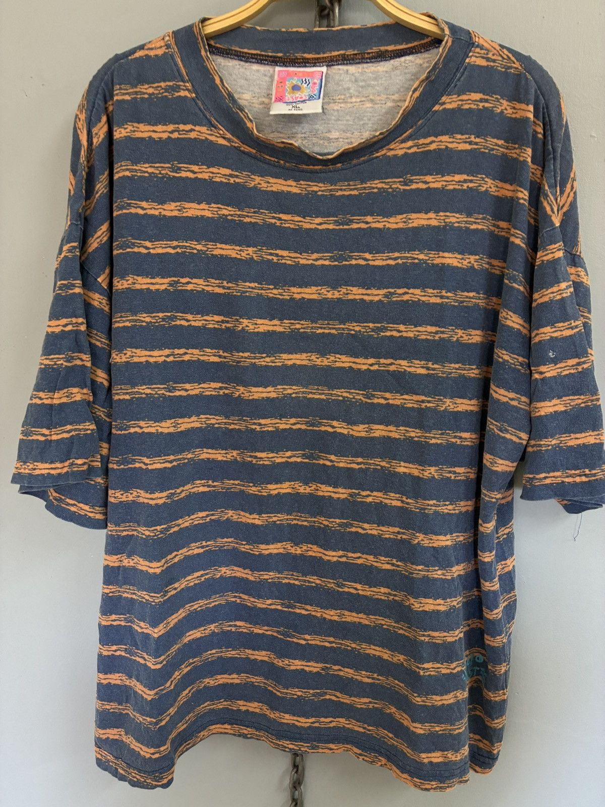Vintage Vintage 90s Cabo Coast streetwear stripe t shirt Size US XL / EU 56 / 4 - 3 Thumbnail