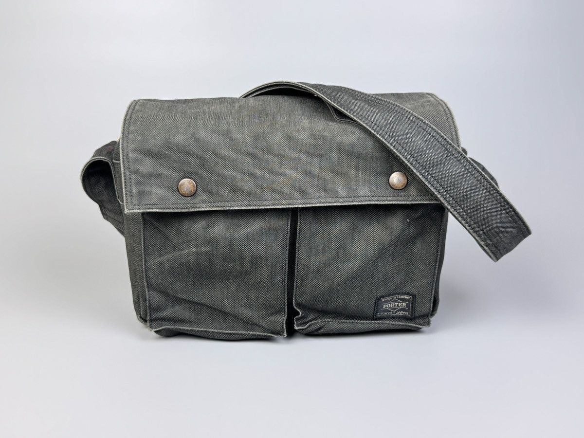 Porter Porter - Japan Gray Denim Fabric Crossbody Bag Size ONE SIZE - 2 Thumbnail