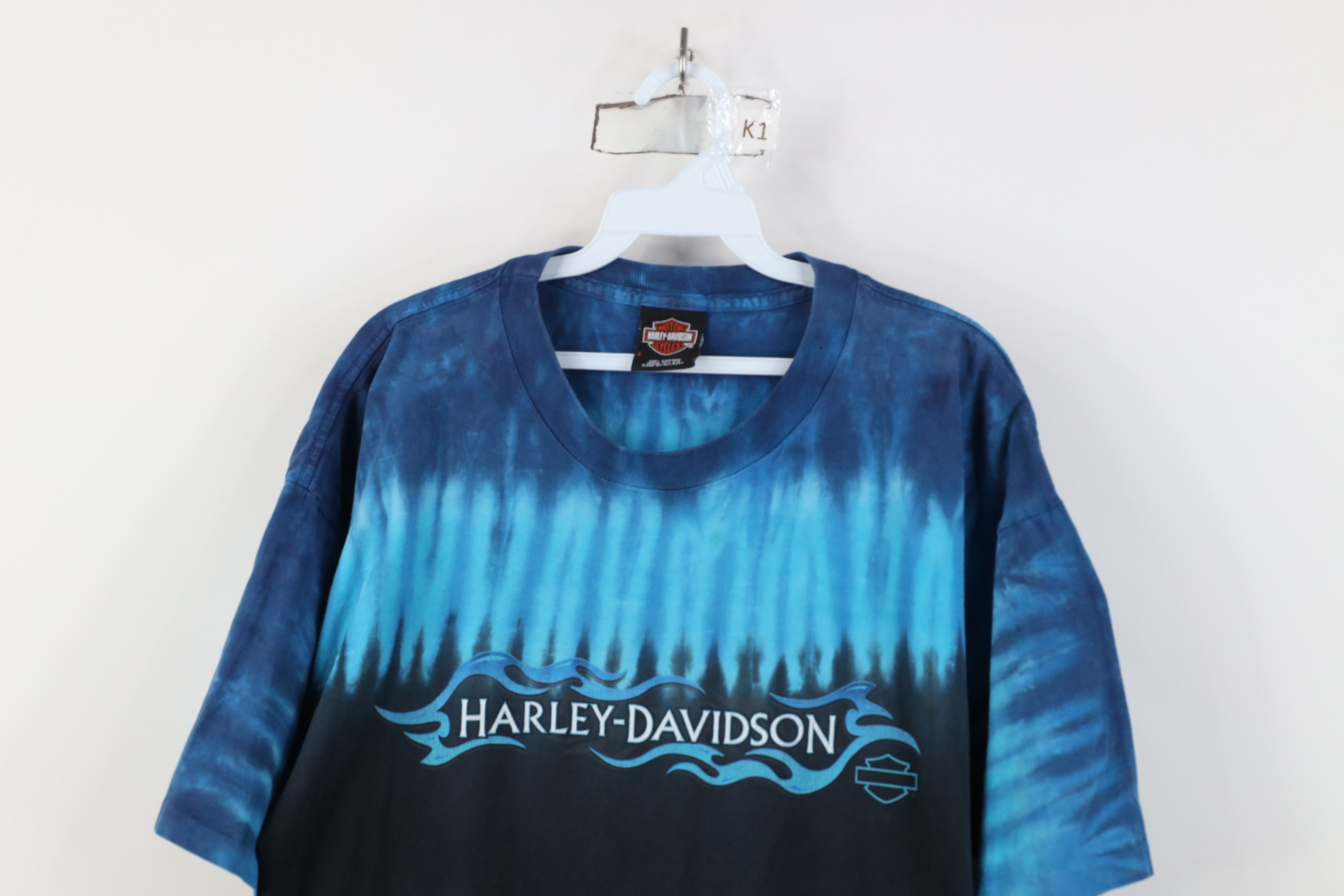 Harley Davidson Vintage Y2K Harley Davidson Tribal Fire Flames T-Shirt USA Size US L / EU 52-54 / 3 - 2 Thumbnail