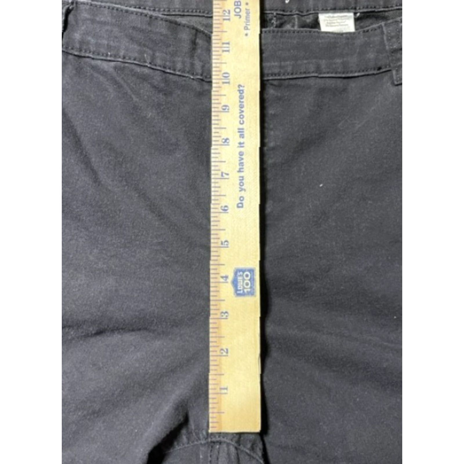 Vintage Terra & Sky Pants Womens 20W Plus High Rise Straight Stretch Black Size 42" / US 20 - 4 Thumbnail
