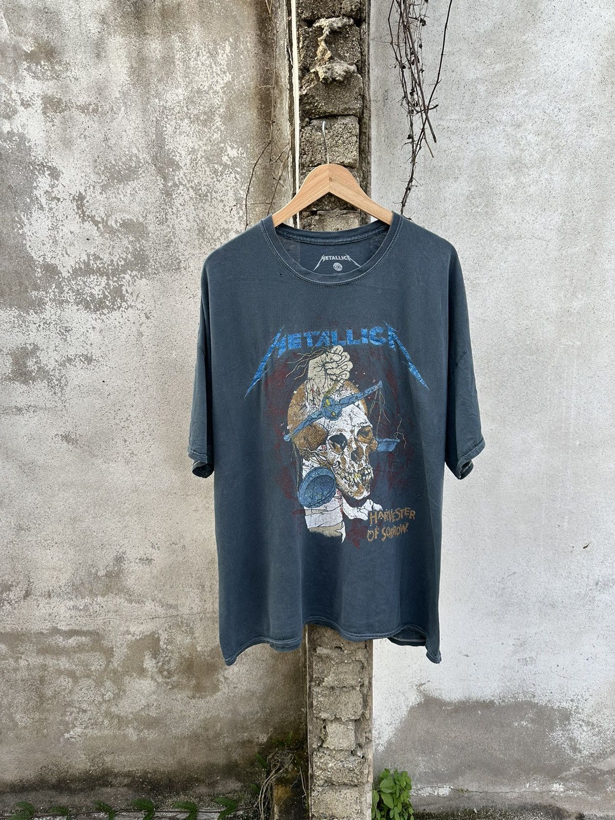 Band Tees Tour 80's Metallica Pushead Distressed XL Boxy Tees Size US XL / EU 56 / 4 - 1 Thumbnail