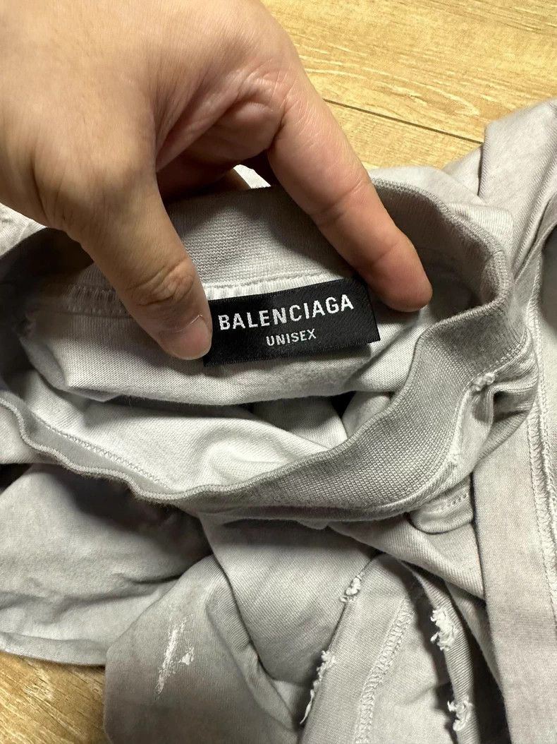 Balenciaga Balenciaga Band Lightning Logo Fake Two-Piece Long Sleeve Size US M / EU 48-50 / 2 - 8 Thumbnail