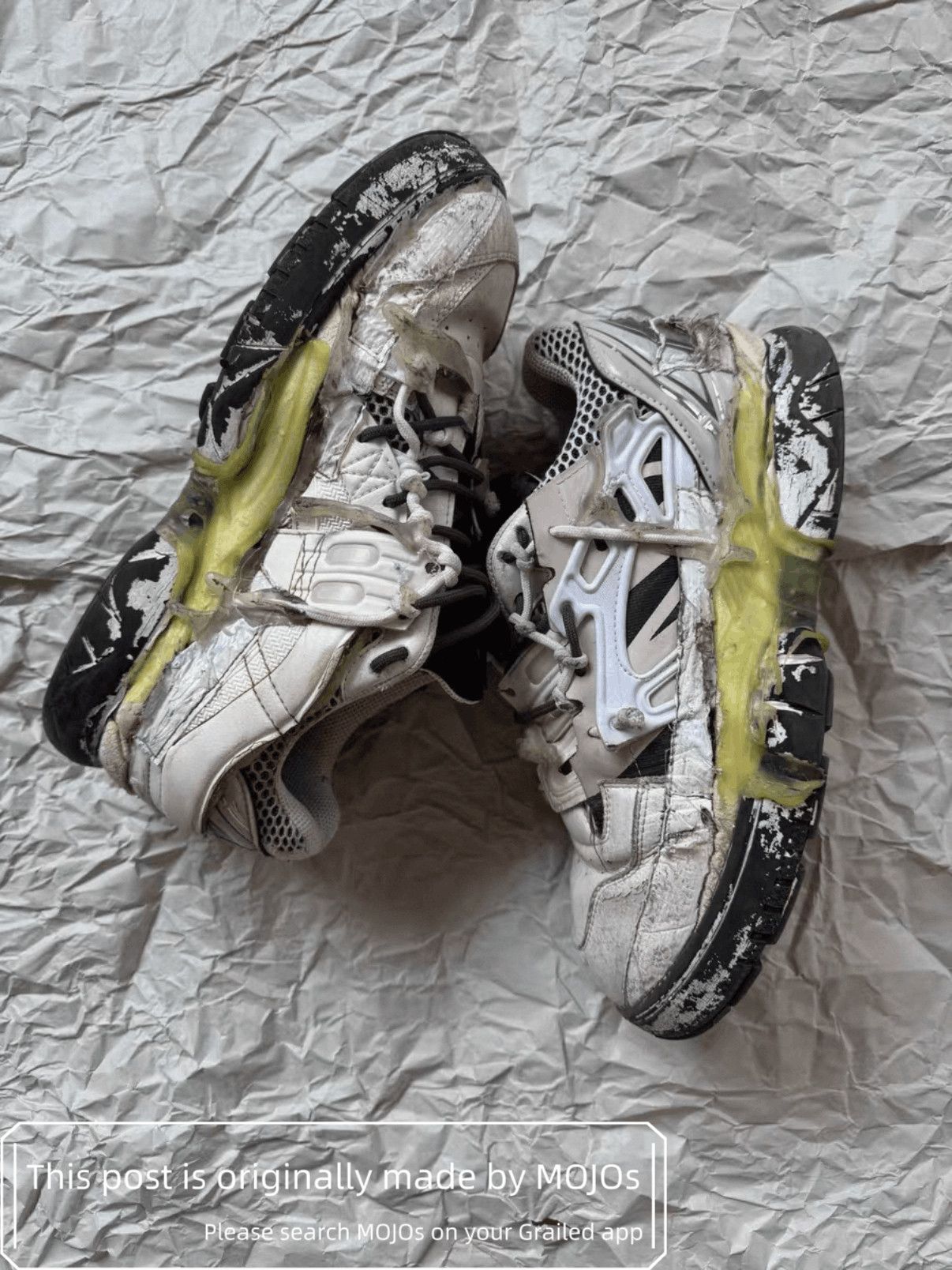 Maison Margiela Sz 43 Distressed Melting Joint Sneaker mojos1946125 Size US 10 / EU 43 - 2 Thumbnail