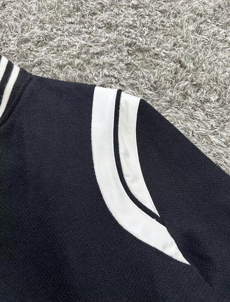 Saint Laurent Paris × Yves Saint Laurent Saint Laurent new black and white baseball jacket Size US L / EU 52-54 / 3 - 3 Thumbnail