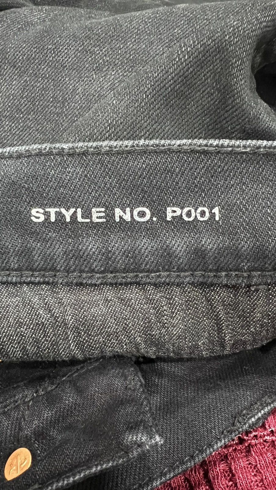 Purple Brand PURPLE black oil spill jeans Size US 35 - 5 Thumbnail