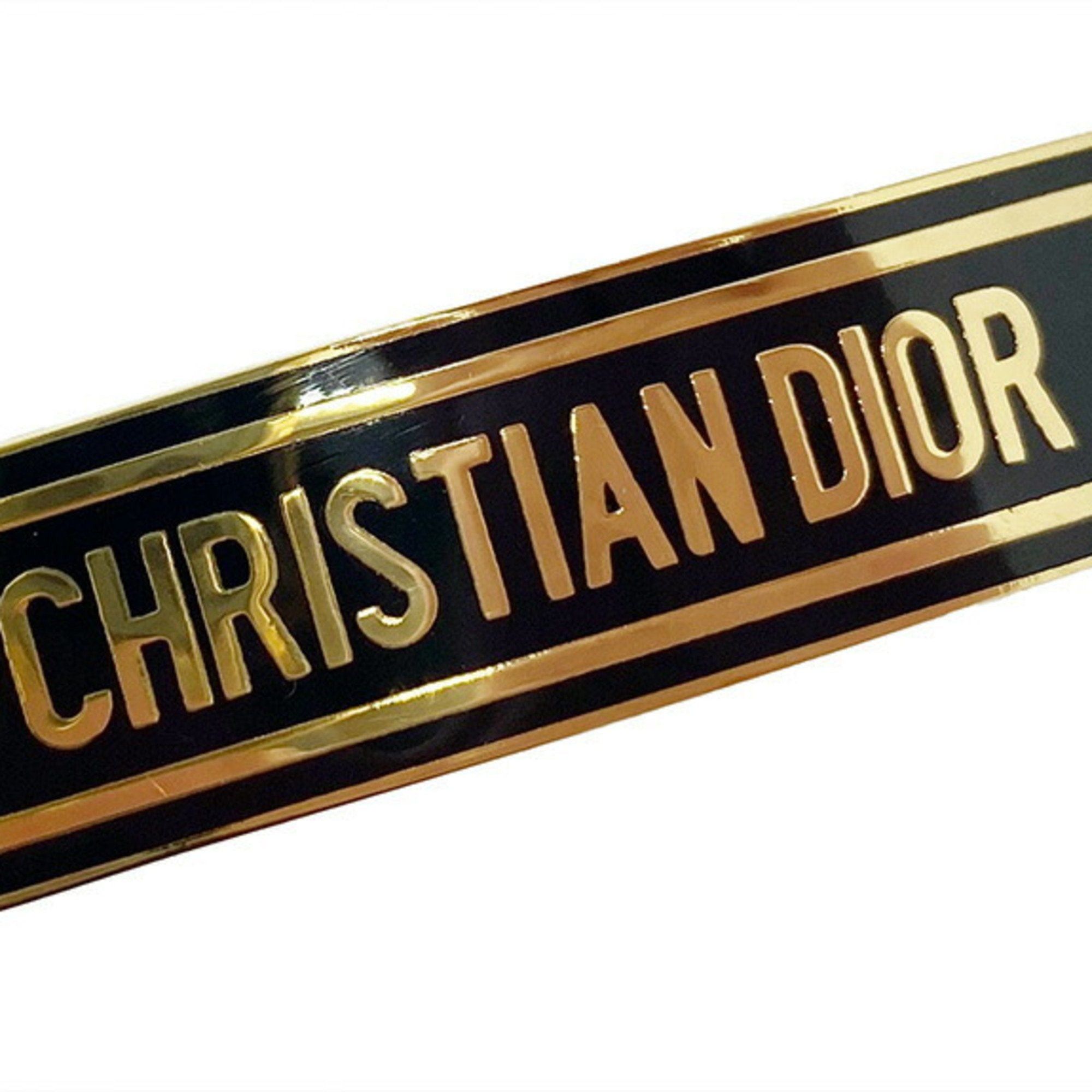 image of Christian Dior J'aDior Hair Clip Gp Gold Black Women's