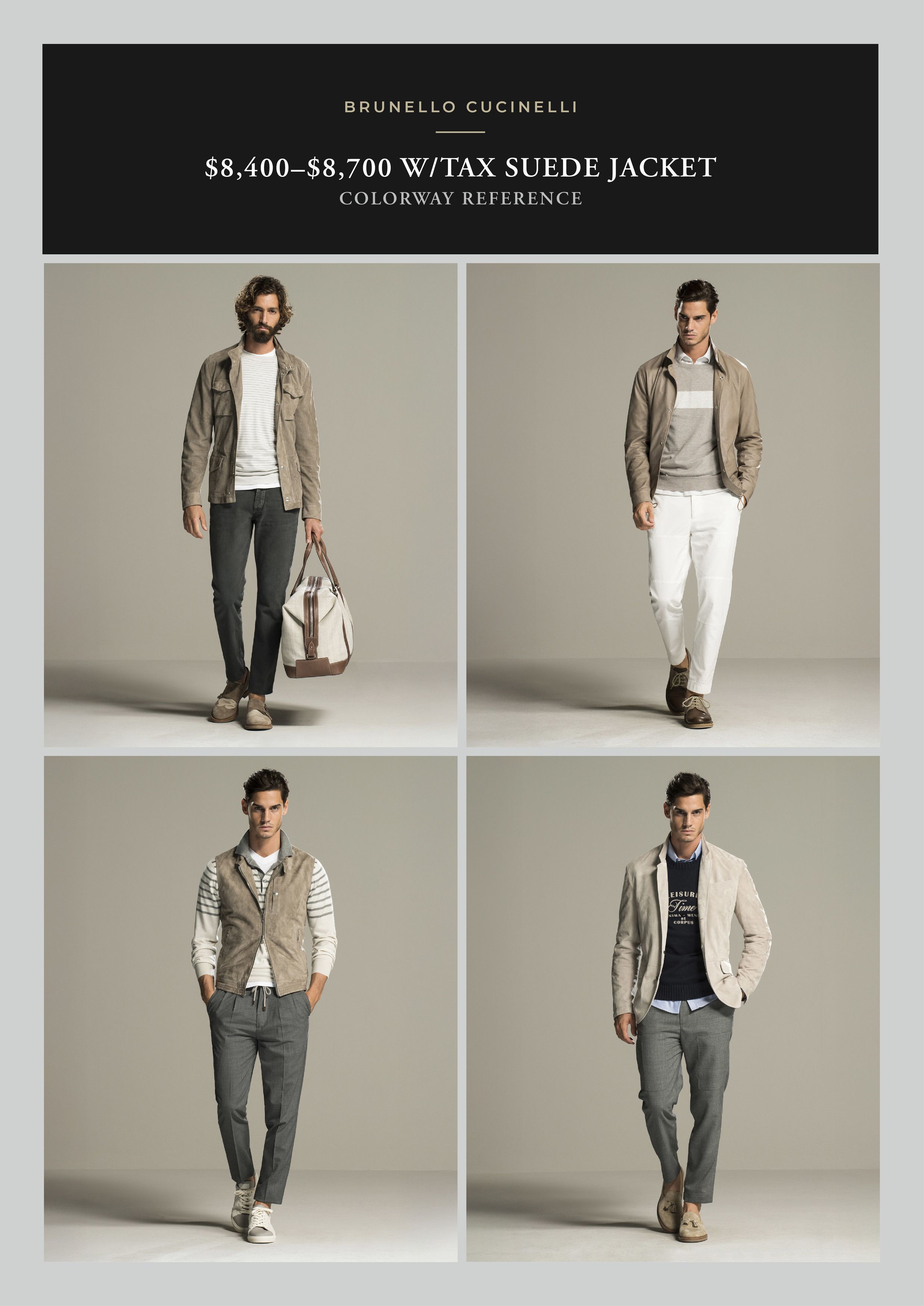 Brunello Cucinelli Effortless Cool $8,400 CUCINELLI Suede Leather Biker Jacket Size US XL / EU 56 / 4 - 4 Thumbnail