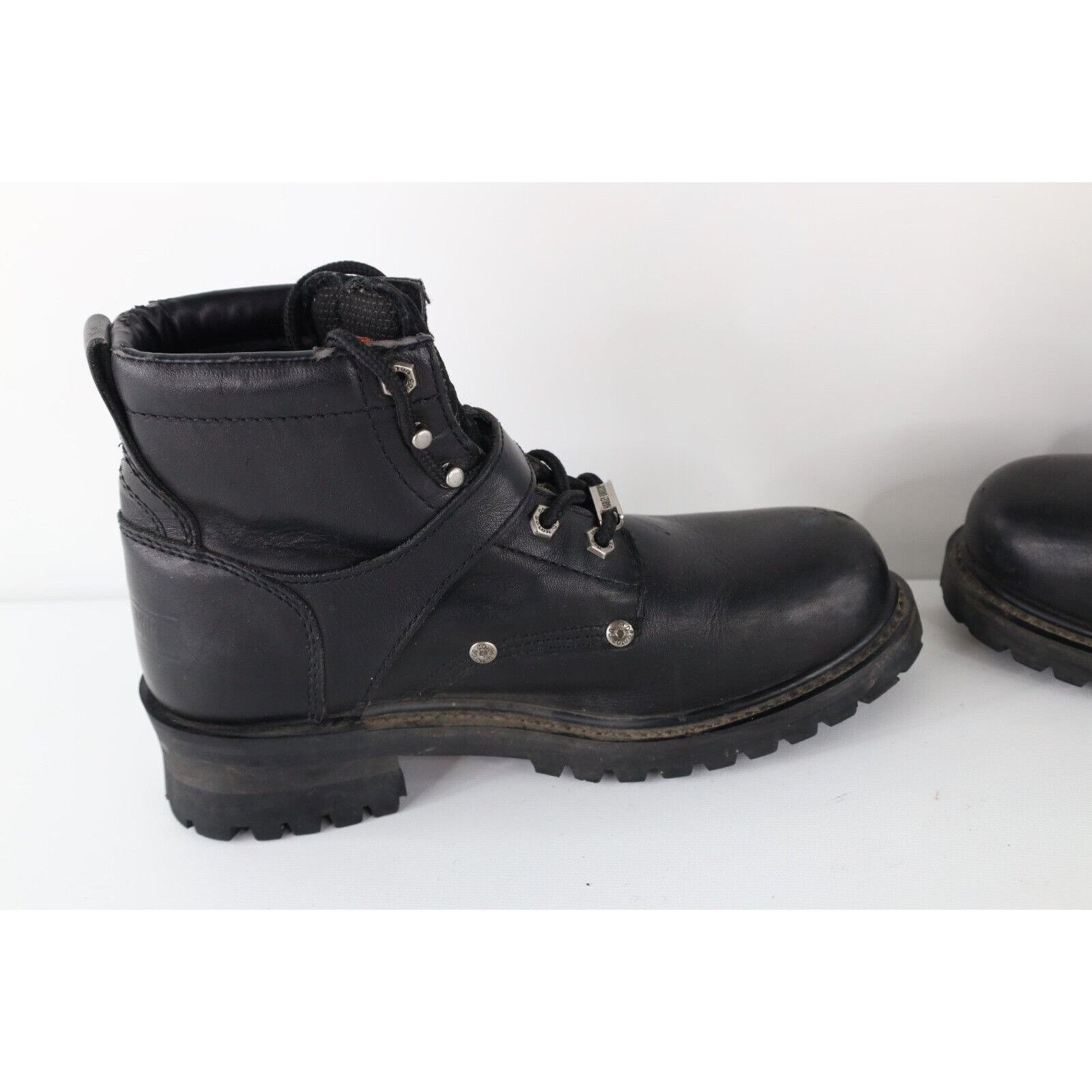 Vintage Vintage 90s Harley Davidson Distressed Leather Boots Size US 8 / IT 38 - 11 Thumbnail
