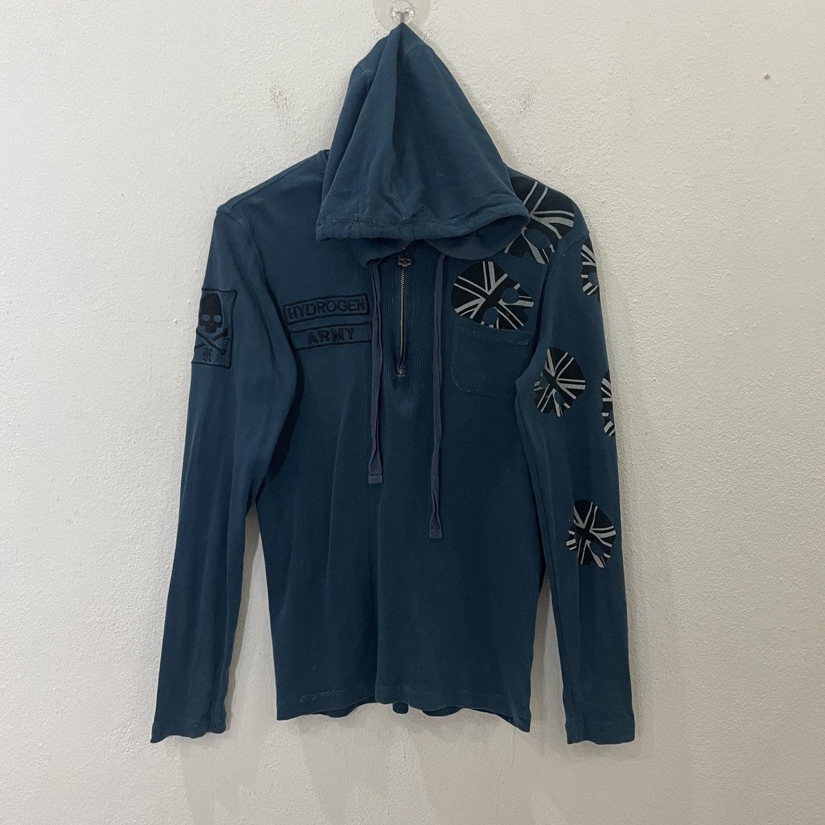 20471120 Vintage Hydrogen Skulls Zipper Ups Jacket Size M / US 6-8 / IT 42-44 - 1 Thumbnail