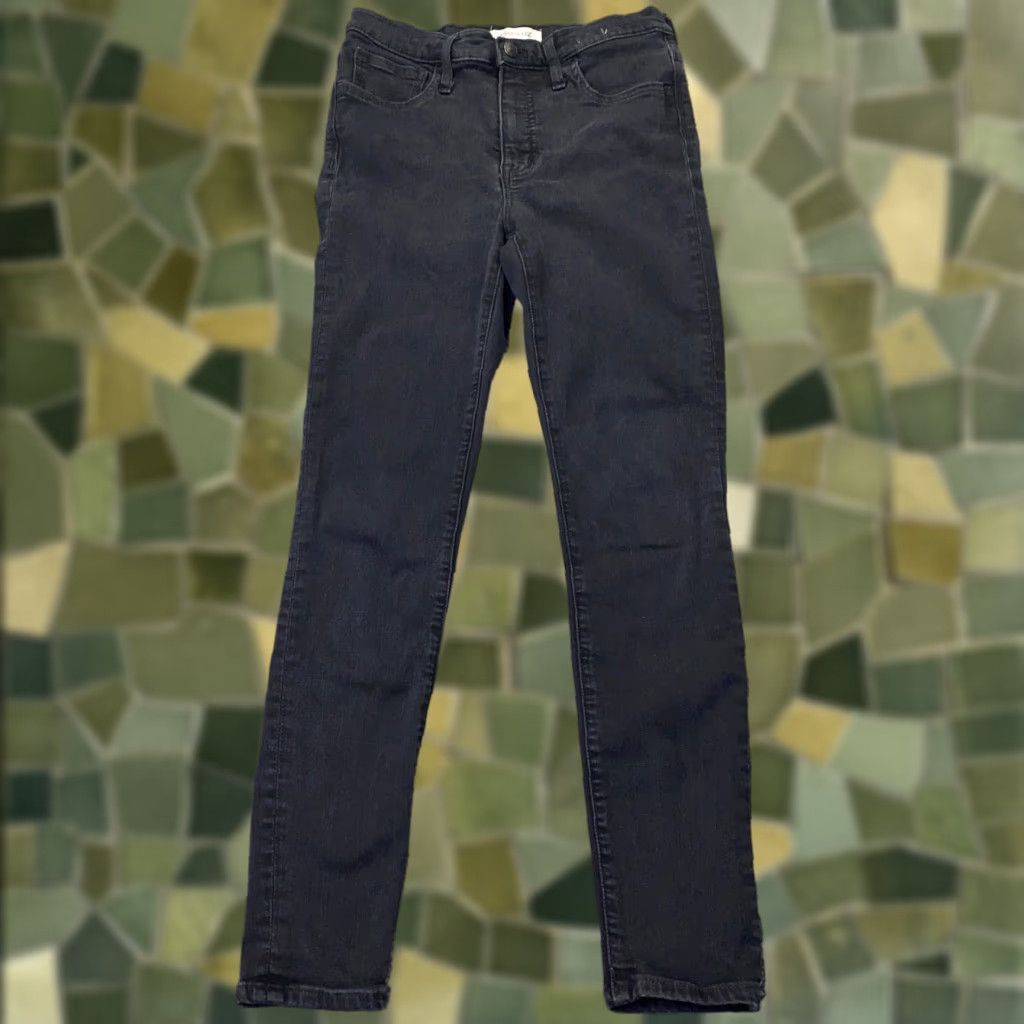 Madewell Madewell Jeans Womens High Rise Slim Stretch Skinny 27 Black Denim Trousers Jeans Size 27" / US 4 / IT 40 - 1 Thumbnail