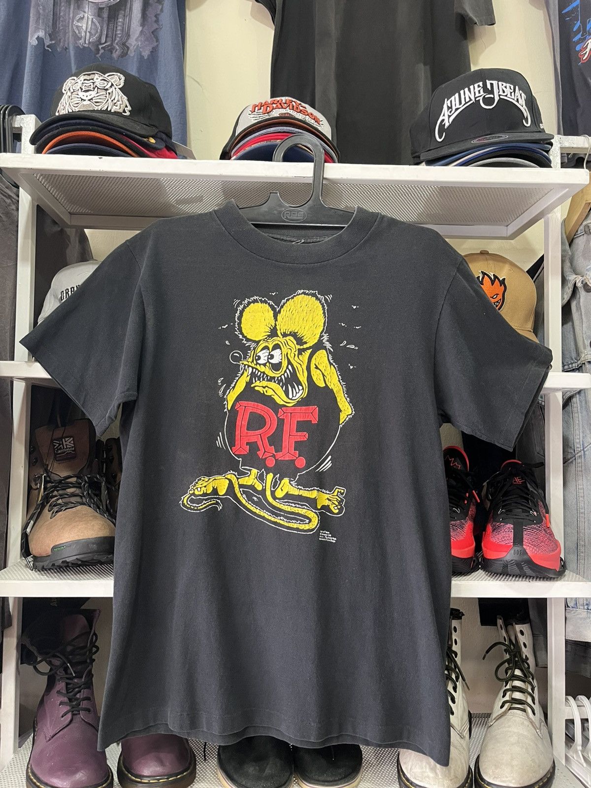 Vintage Vintage 90's R.F. Rat Fink T-Shirt Size US M / EU 48-50 / 2 - 1 Thumbnail