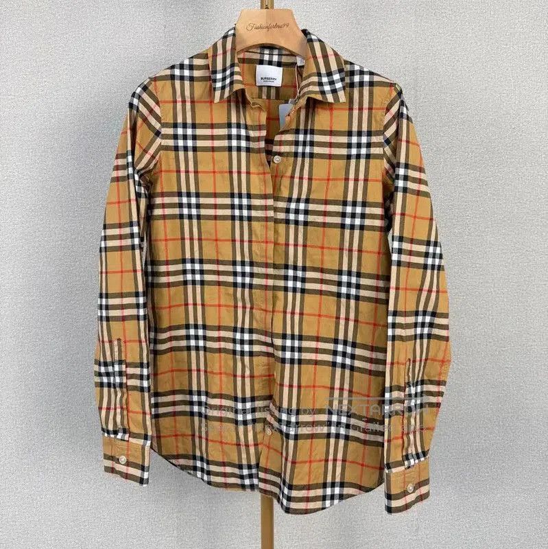 Burberry Burberry Color Block Cotton Women's Shirt. Size XXS / US 00 / IT 34 - 1 Thumbnail