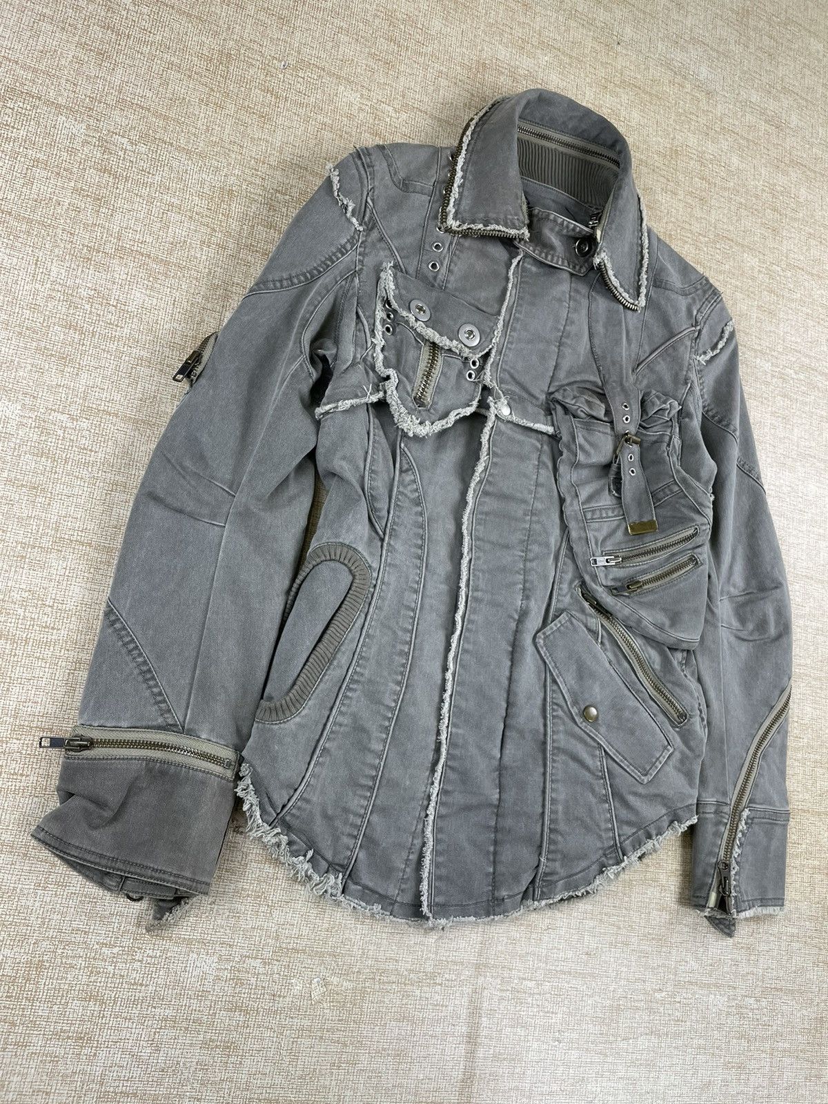 Comme des Garcons Homme Deux × If Six Was Nine × Vintage VINTAGE DEUX BONDAGE Comme Des Garcons LGB Style Jacket Size US S / EU 44-46 / 1 - 4 Thumbnail