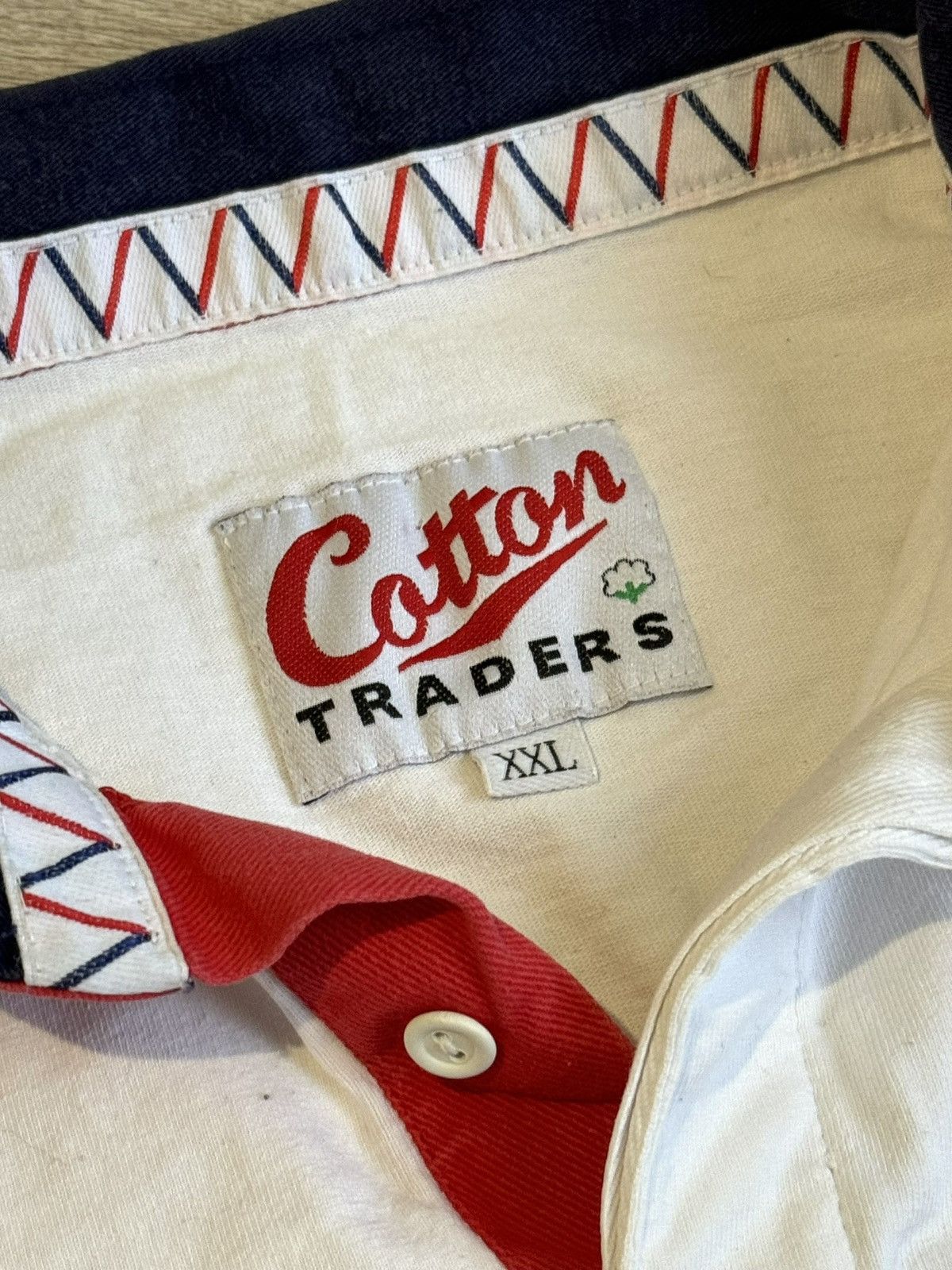 Vintage 🔷Vintage England Cotton Traders 1995/96 Rugby Shirt🔷 Size US XXL / EU 58 / 5 - 4 Thumbnail