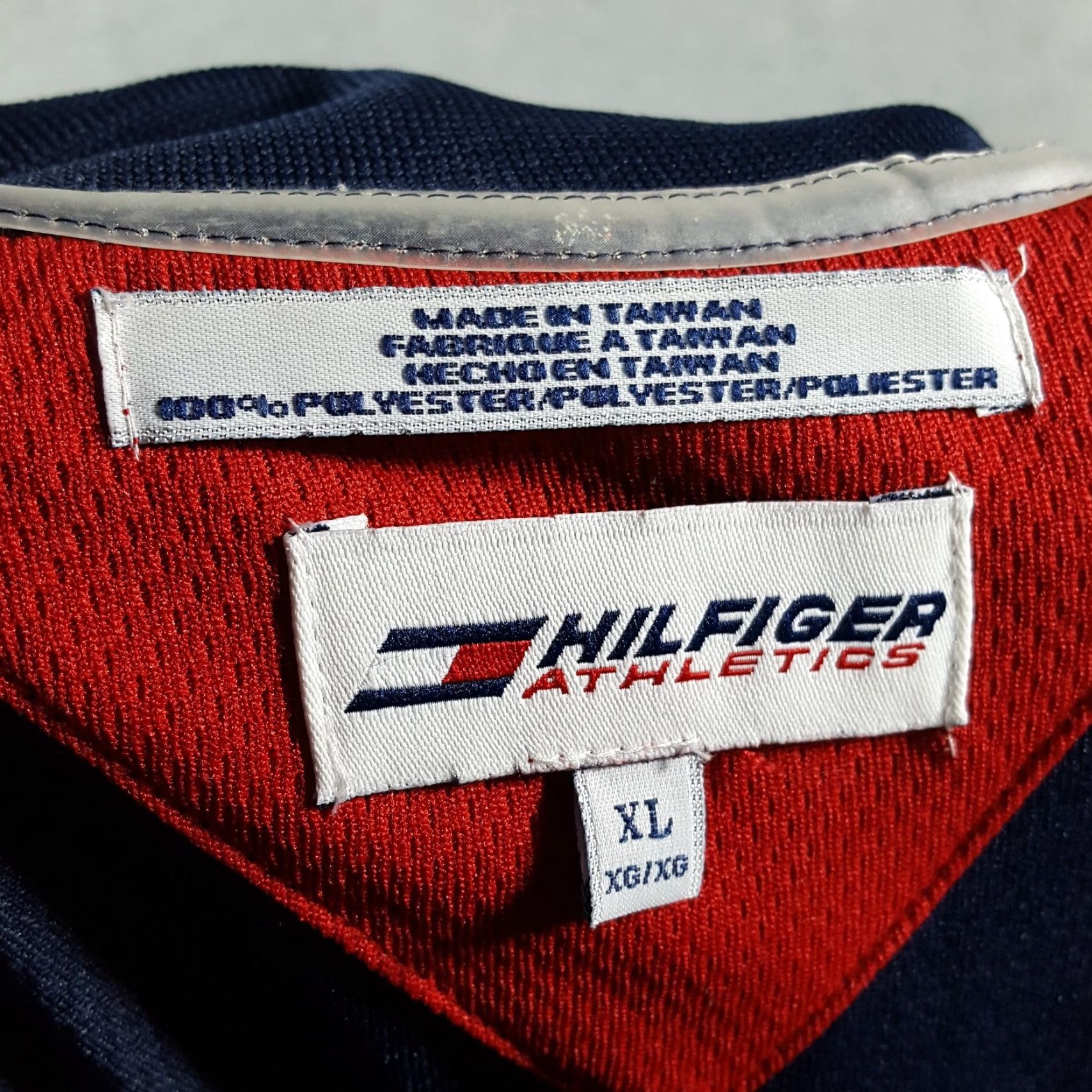 Tommy Hilfiger VINTAGE Tommy Hilfiger Athletic Polo Shirt Men's XL Button Collar Flag 90s Y2K Blue Short Sleeve Shirt Polo Mens Flag Size US XL / EU 56 / 4 - 7 Thumbnail