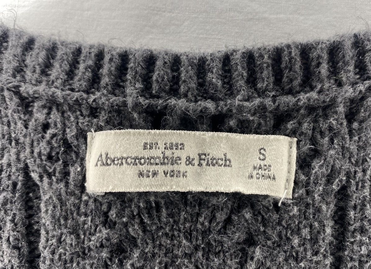 Abercrombie & Fitch Abercrombie Fitch Sweater Dress Sz Small Gray Ribbed Bodycon Size S / US 4 / IT 40 - 3 Thumbnail