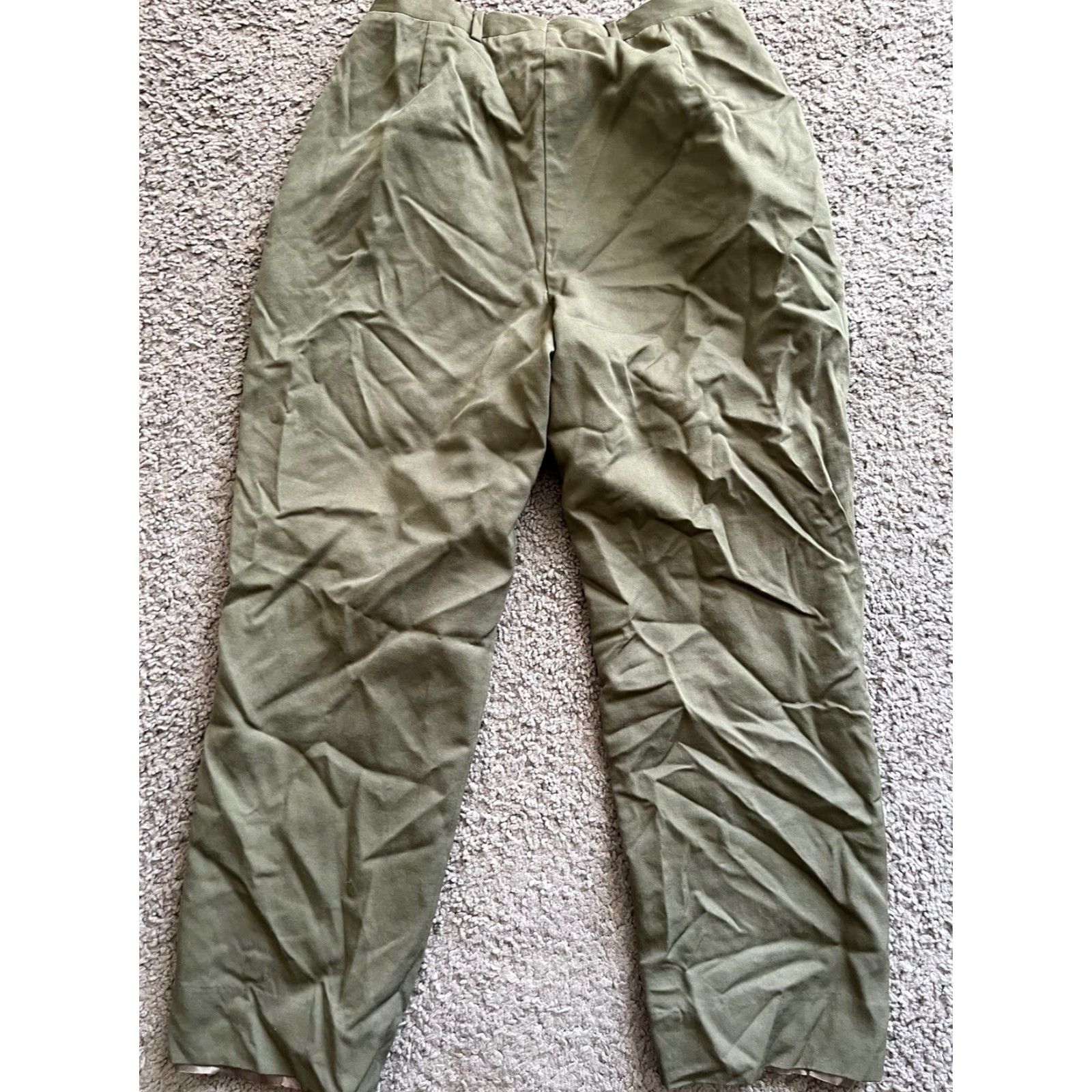 Brooks Brothers VTG Brooks Brothers Women's Pant Career Pant High Rise Wide Leg Wool 6 Brown 30.5 Inseam Women Size 6 Regular Dry Clean Only 80s Theme Dress Pants Size 28" / US 6 / IT 42 - 3 Thumbnail